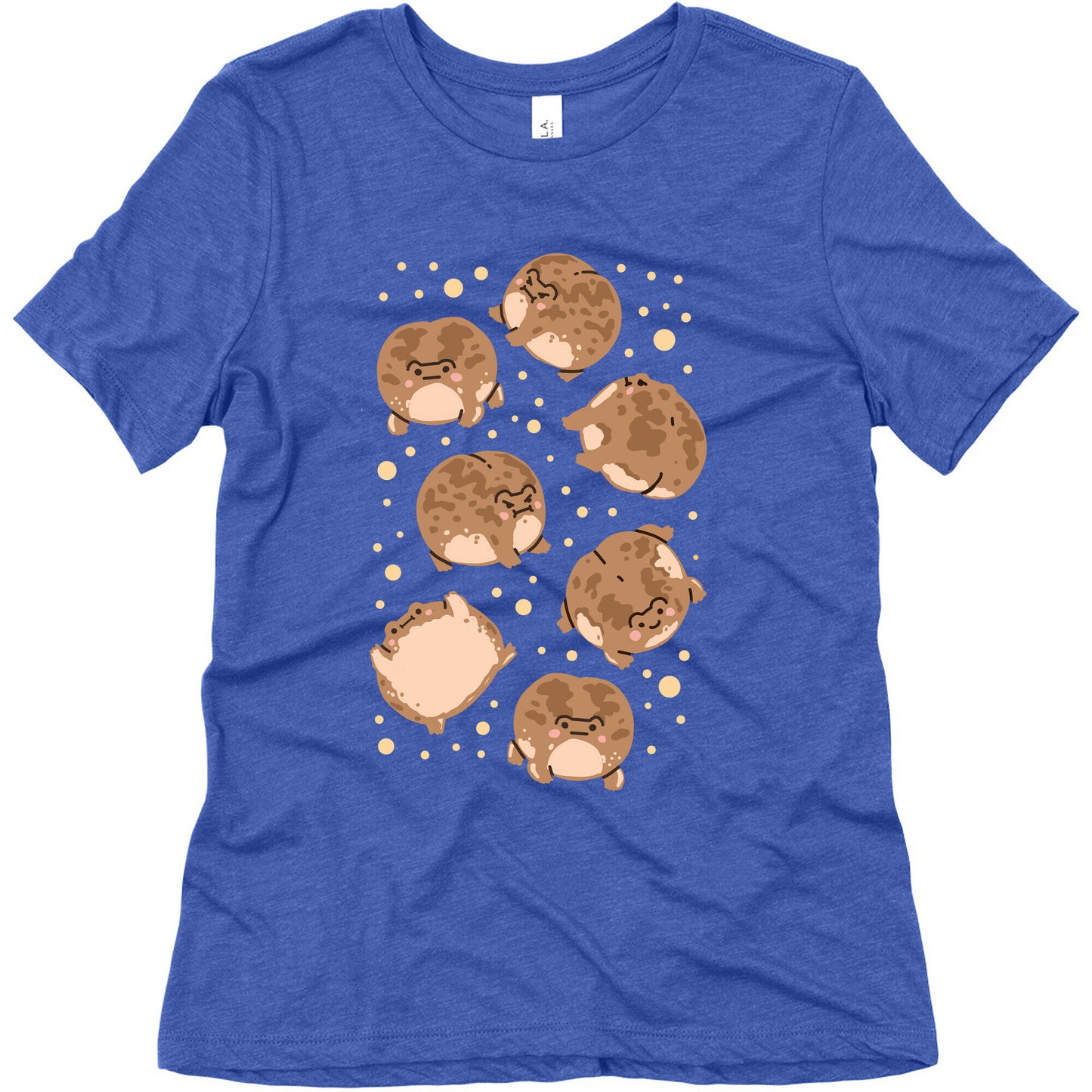 Desert Rain Frog Pattern Women's Triblend Tee