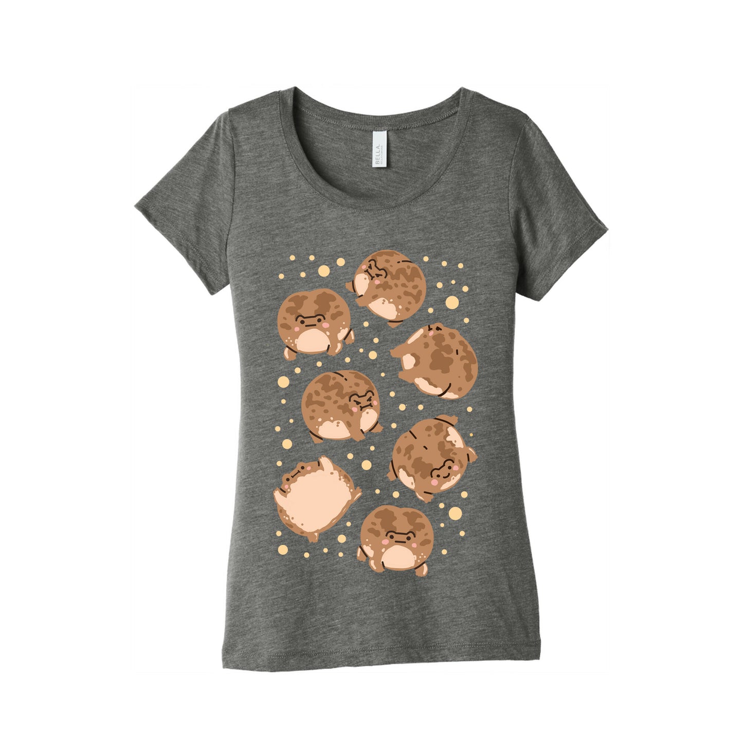 Desert Rain Frog Pattern Women's Triblend Tee