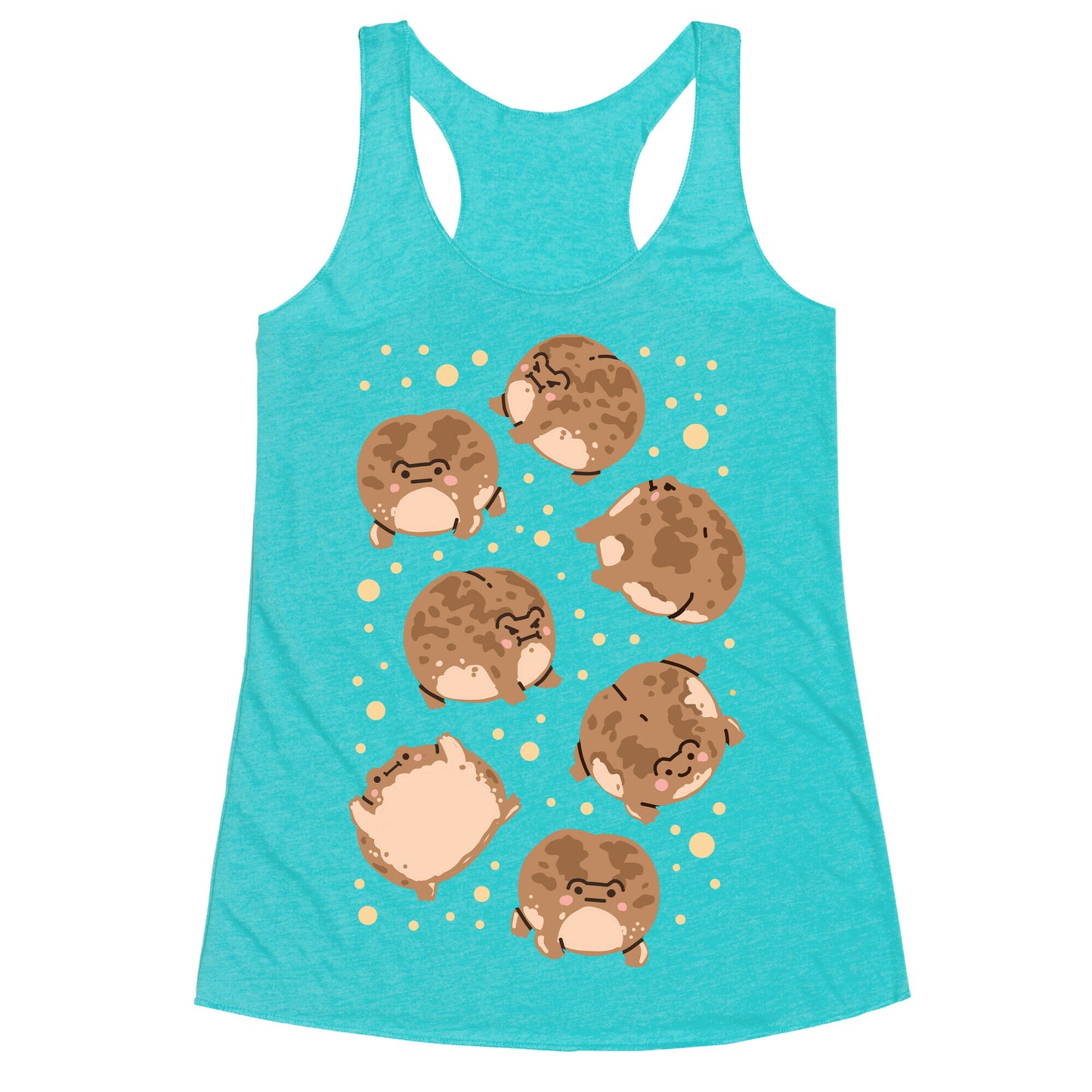 Desert Rain Frog Pattern Racerback Tank