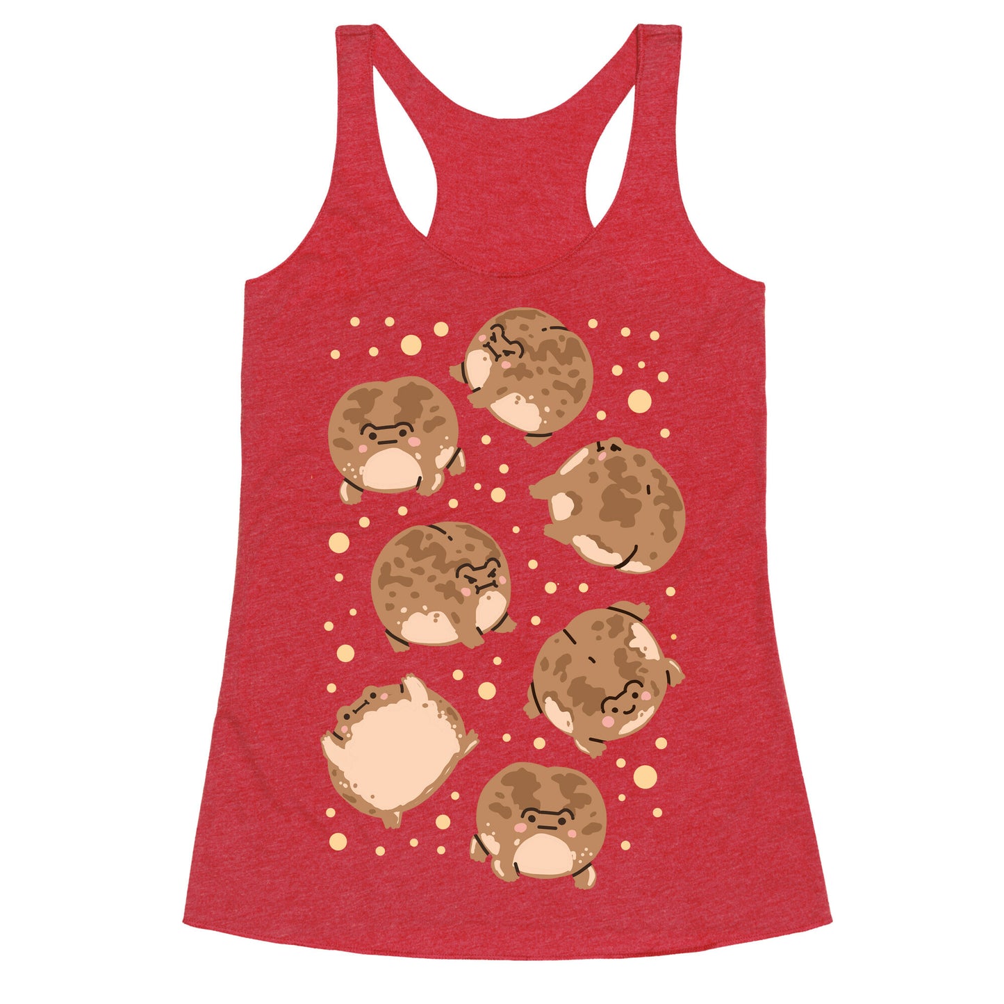 Desert Rain Frog Pattern Racerback Tank