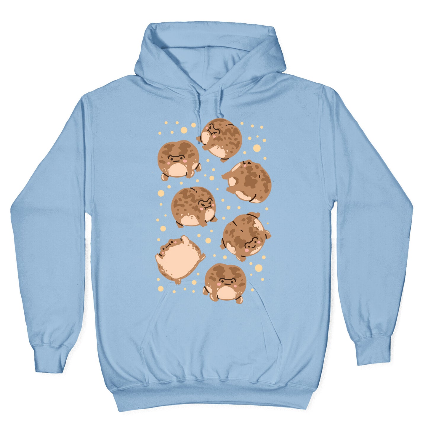 Desert Rain Frog Pattern Hoodie
