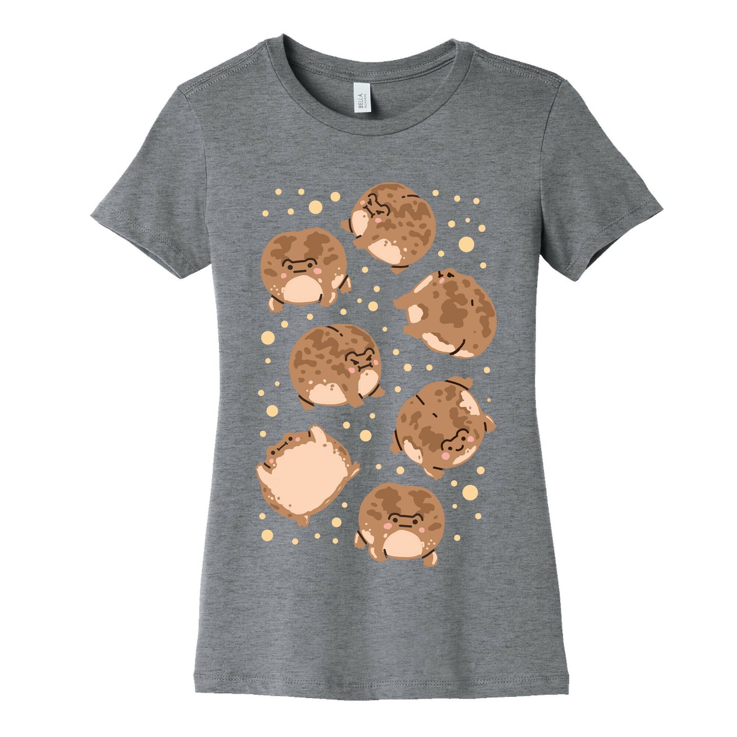 Desert Rain Frog Pattern Women's Cotton Tee