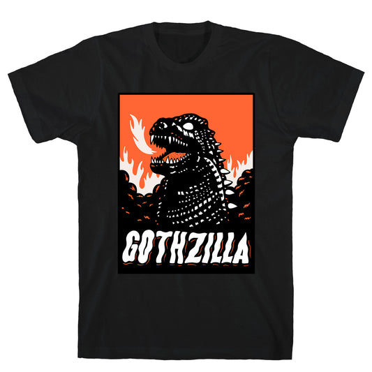 Gothzilla Goth Godzilla T-Shirt