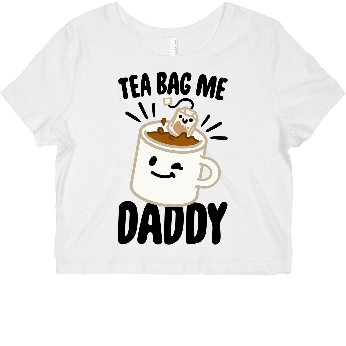 Tea Bag Me Daddy Graphic Baby Tee