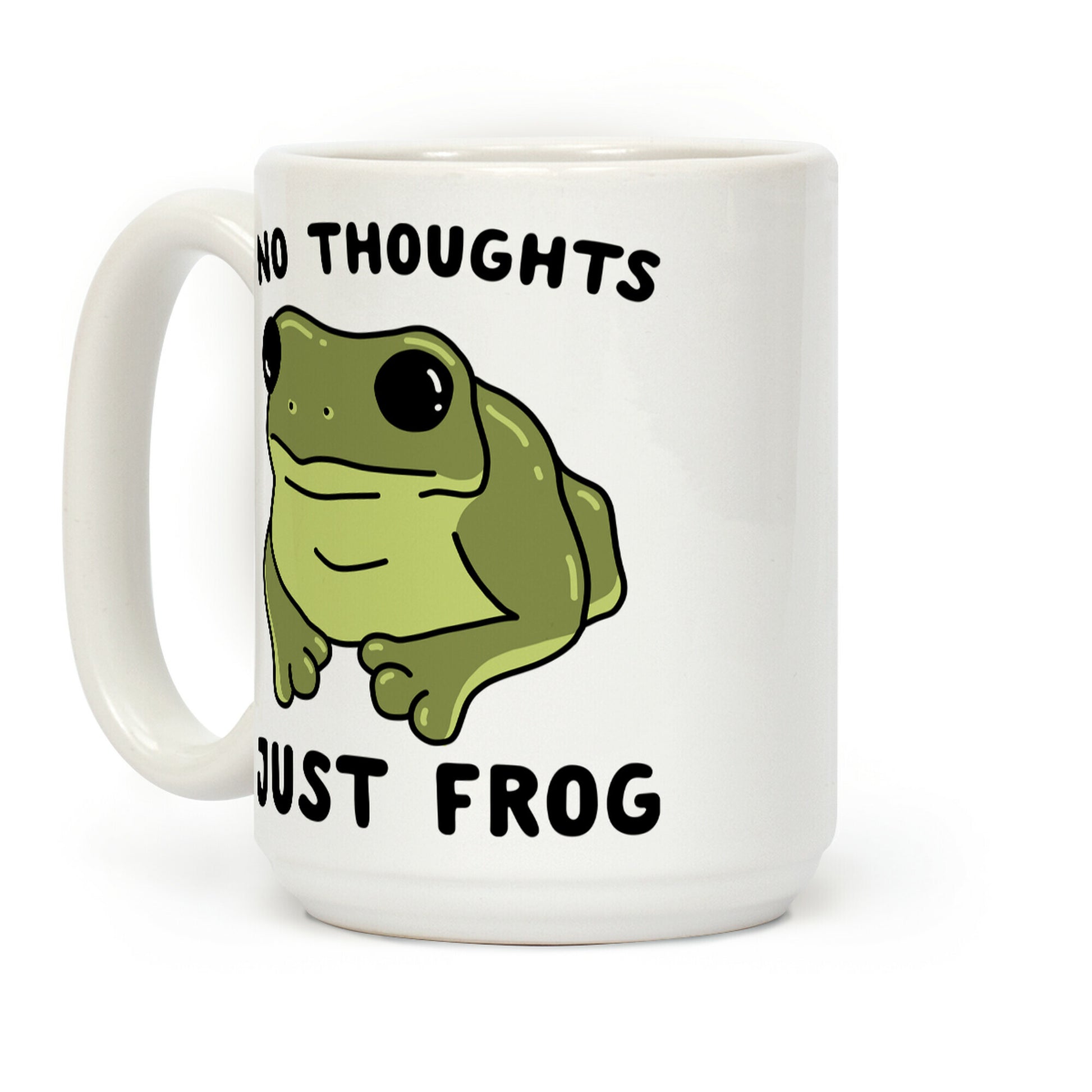 No Thoughts, Just Frog Coffee Mug