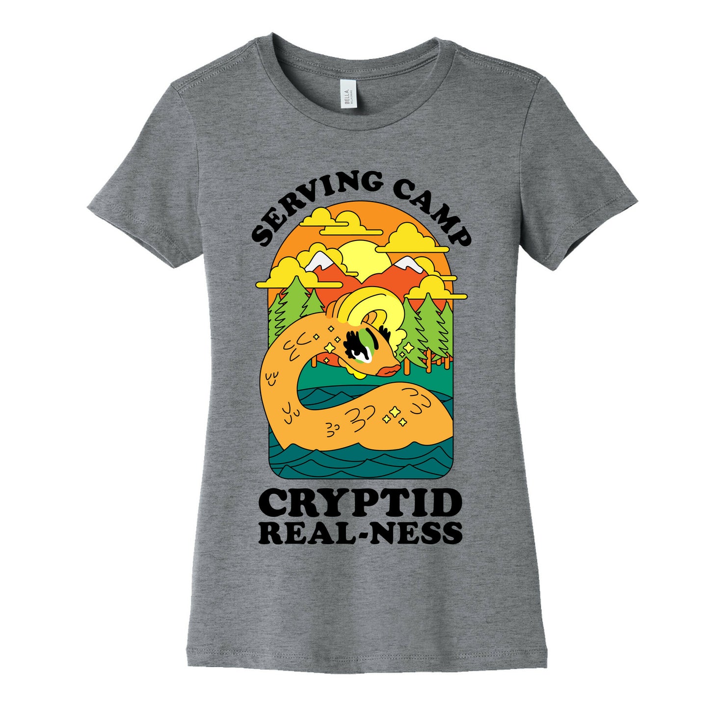 Serving Camp Cryptid Real-Ness Women's Cotton Tee