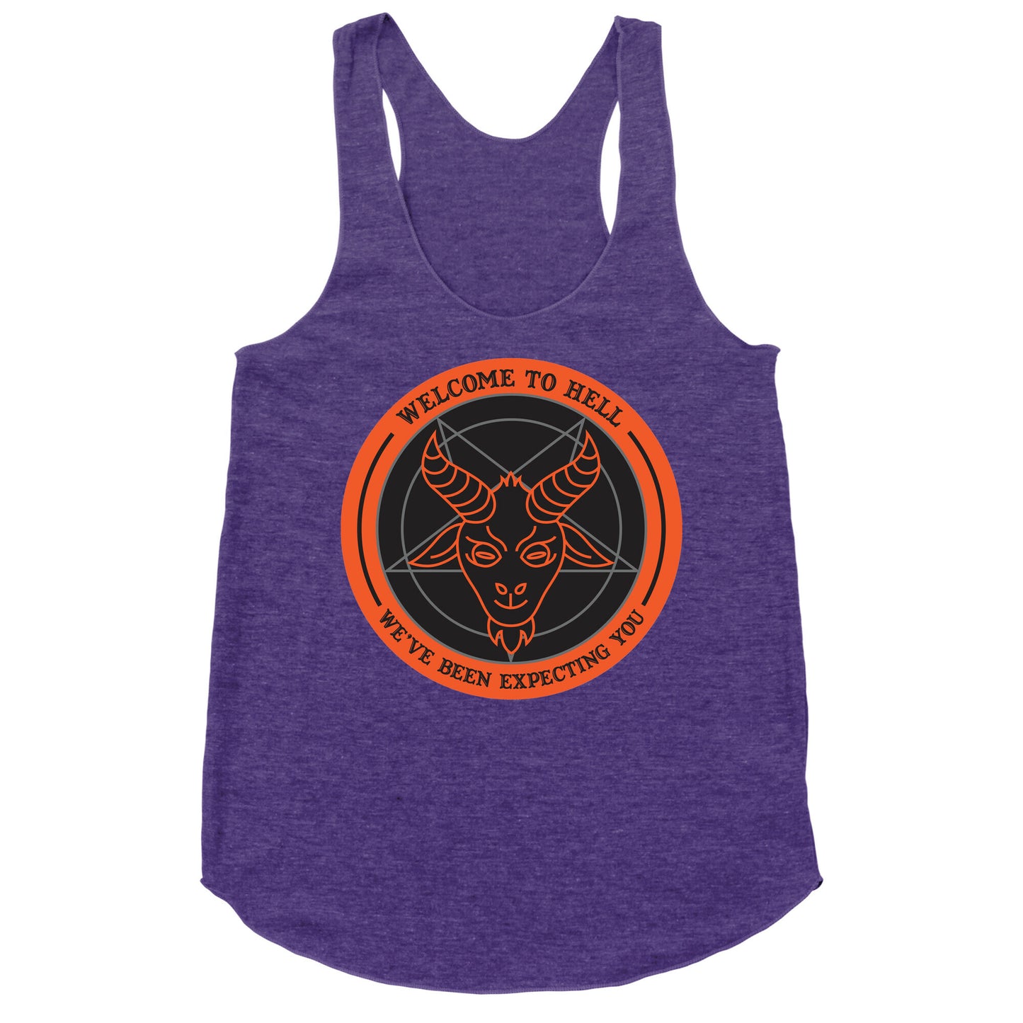 Welcome To Hell Tourism Racerback Tank