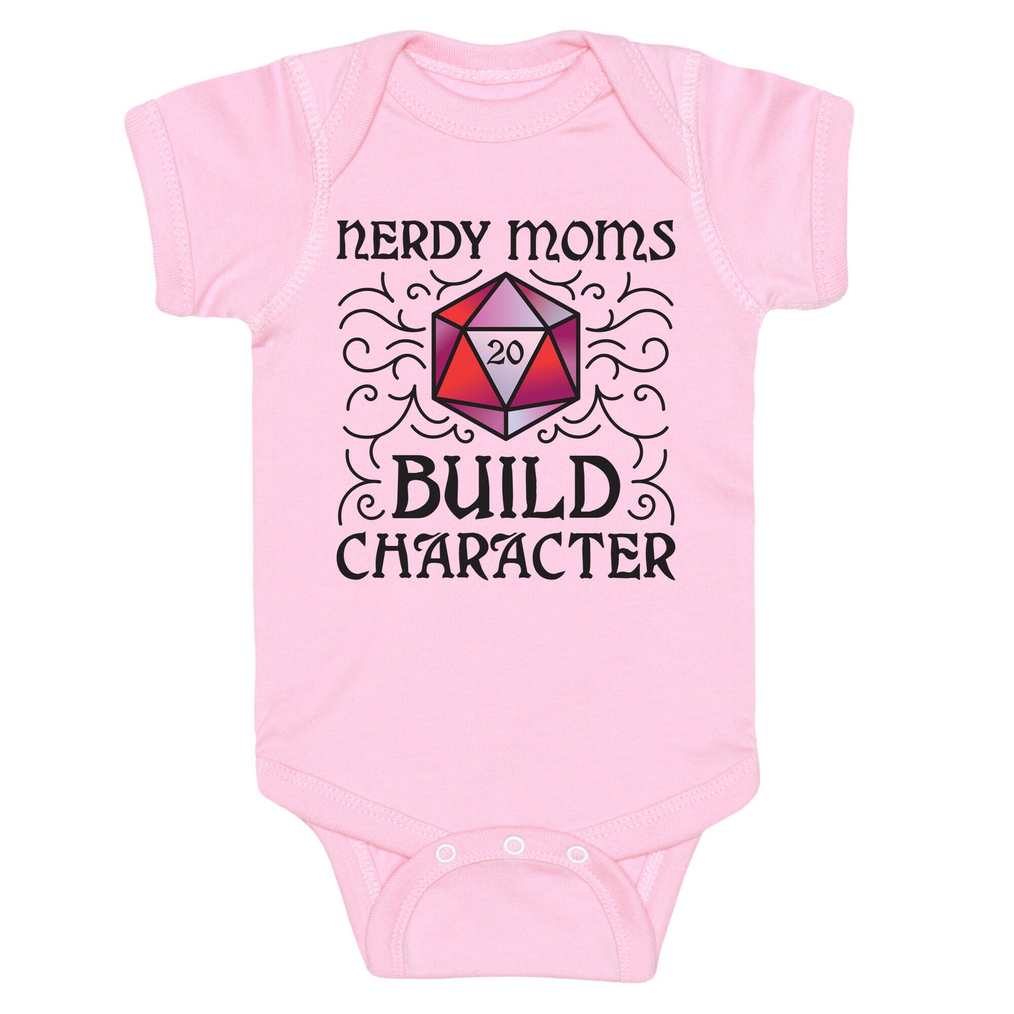 Nerdy Moms Build Character Baby One Piece