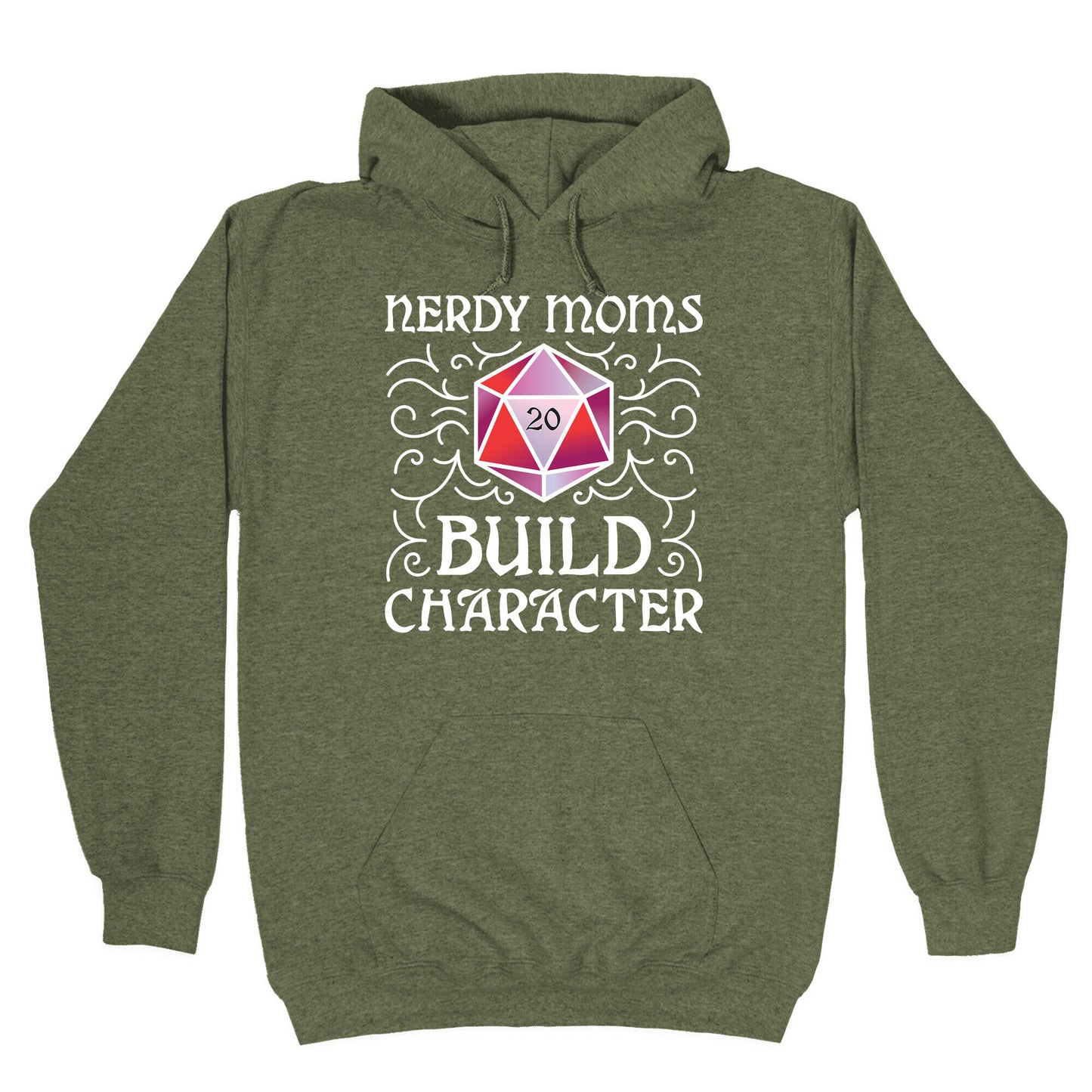 Nerdy Moms Build Character Hoodie