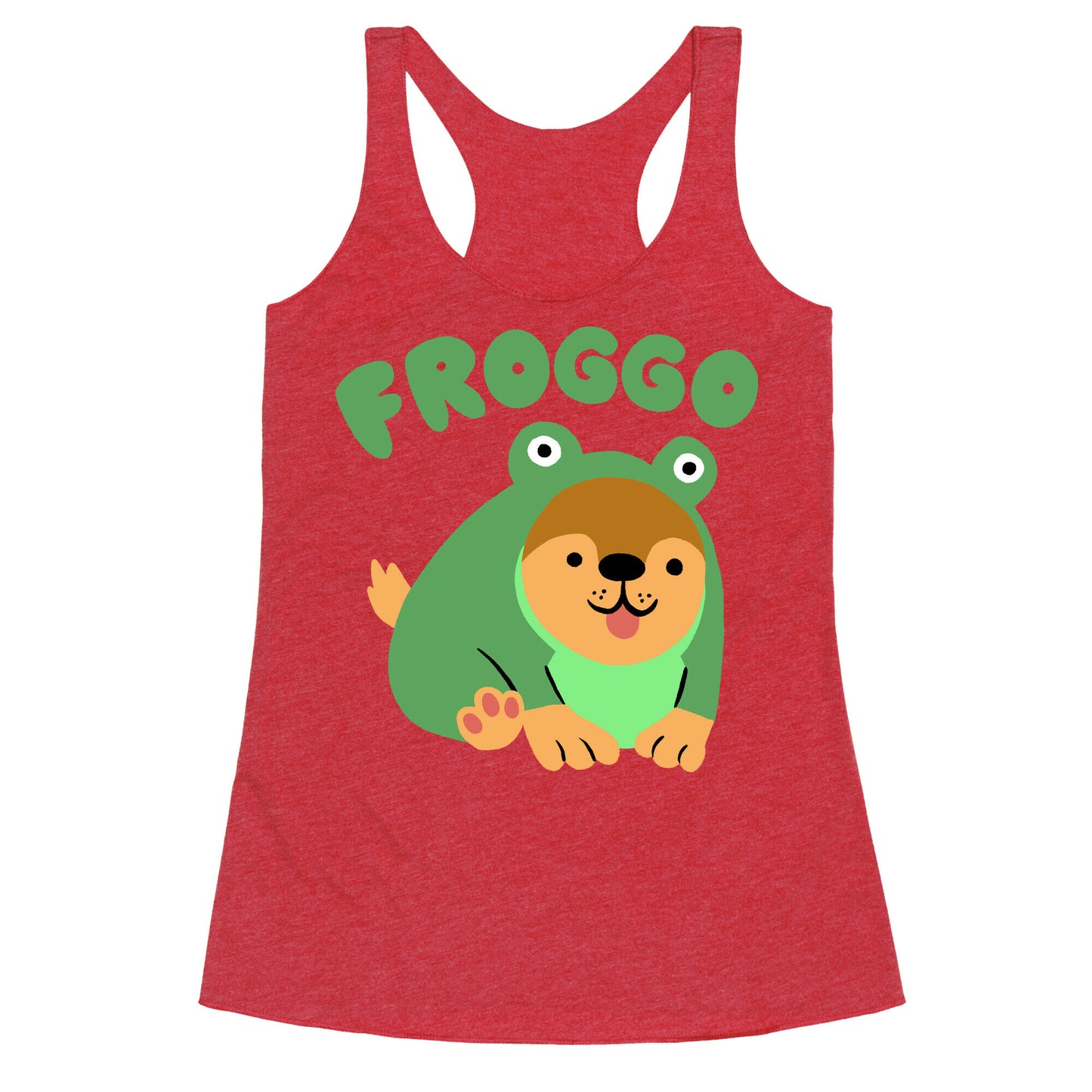 Froggo Doggo Frog Racerback Tank