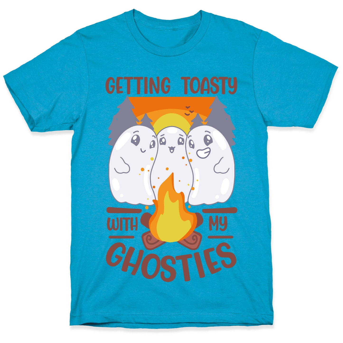 Getting Toasty With My Ghosties Unisex Triblend Tee