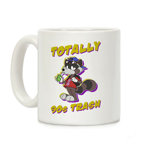 Totally 90's Trash Raccoon Coffee Mug