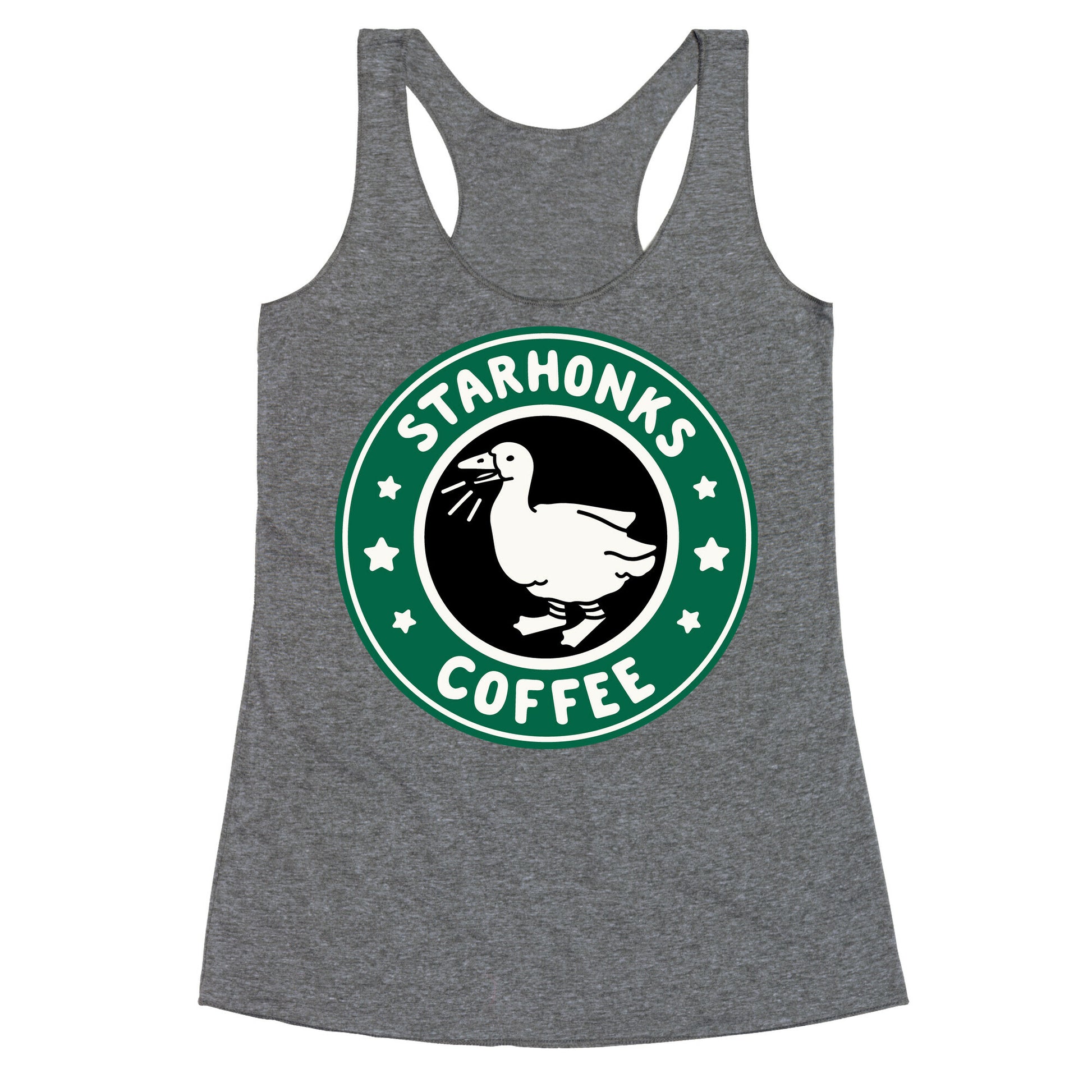 Starhonks Coffee Parody Racerback Tank