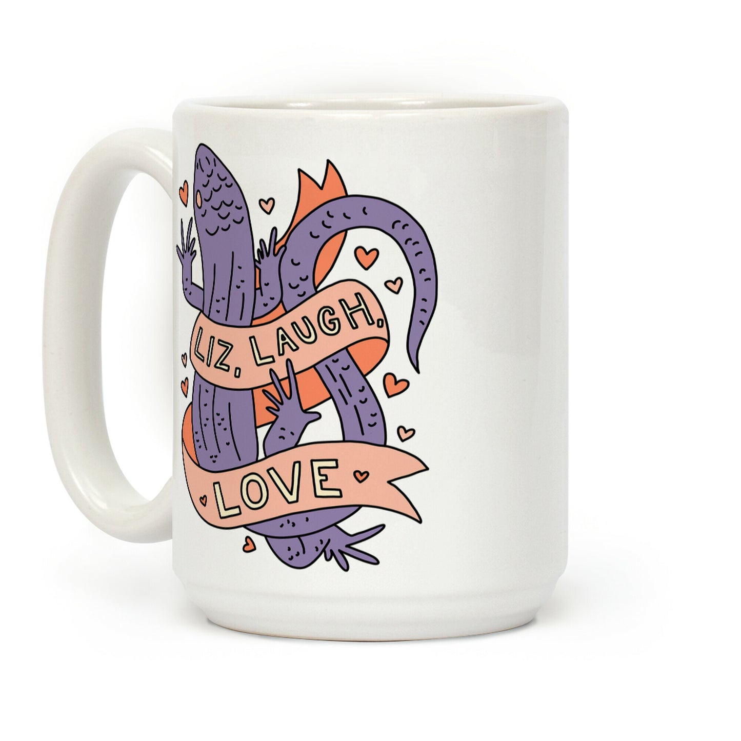 Liz, Laugh, Love (Lizard) Coffee Mug