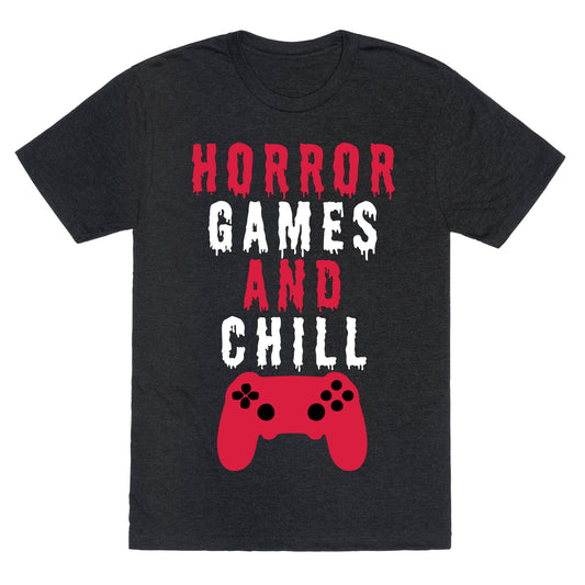 Horror Games And Chill Unisex Triblend Tee