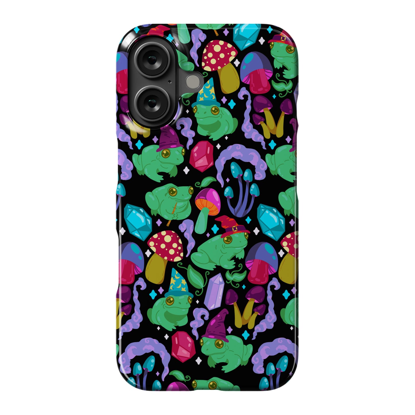 Magical Mushroom Frogs Pattern Phone Case