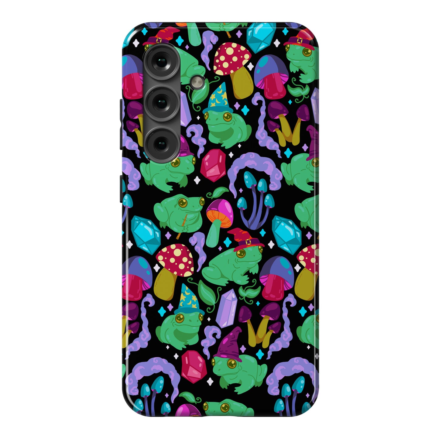 Magical Mushroom Frogs Pattern Phone Case