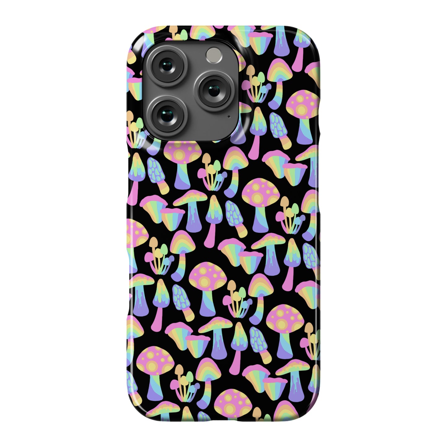 Pastel Rainbow Mushrooms Pattern Phone Case