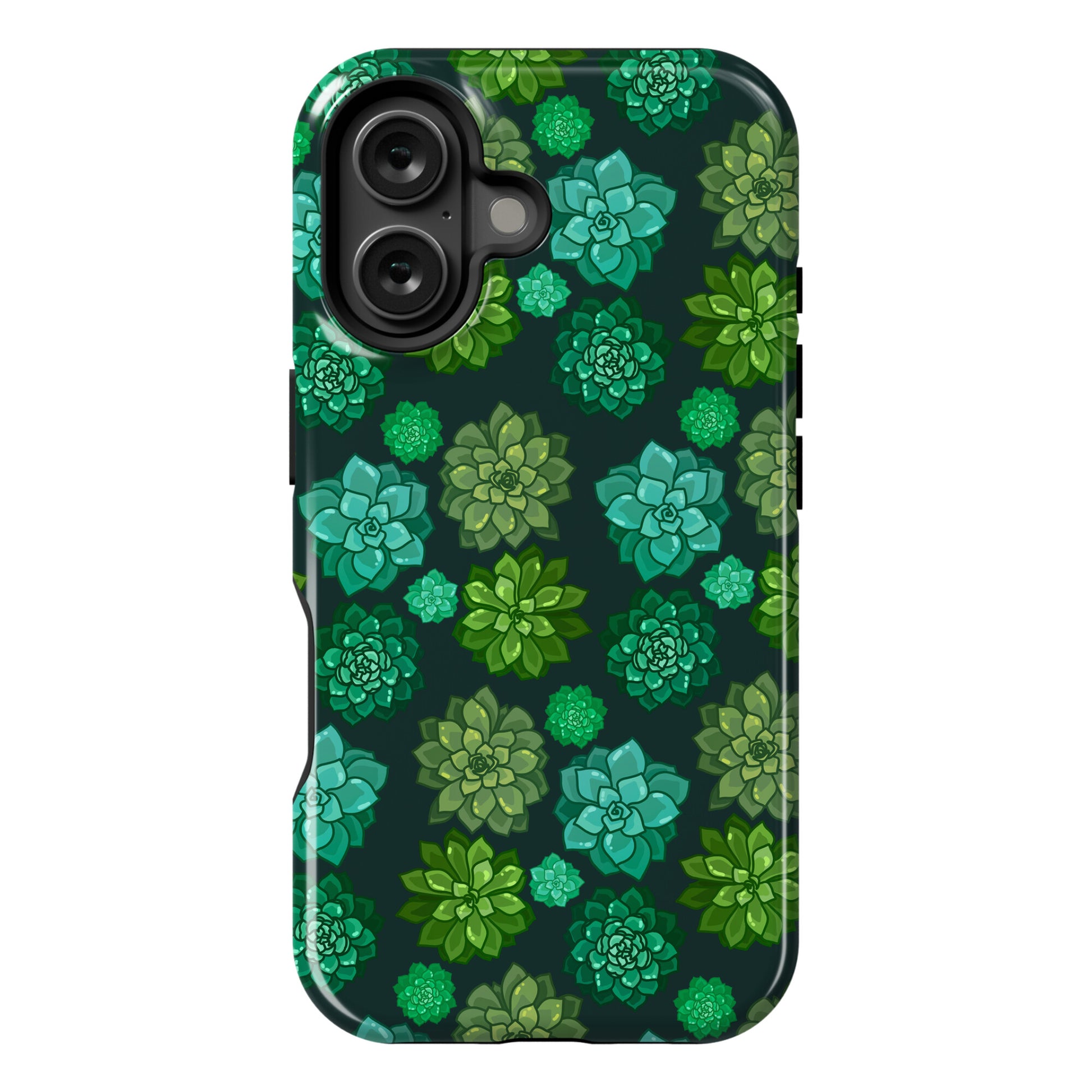 Green Succulent Pattern Phone Case