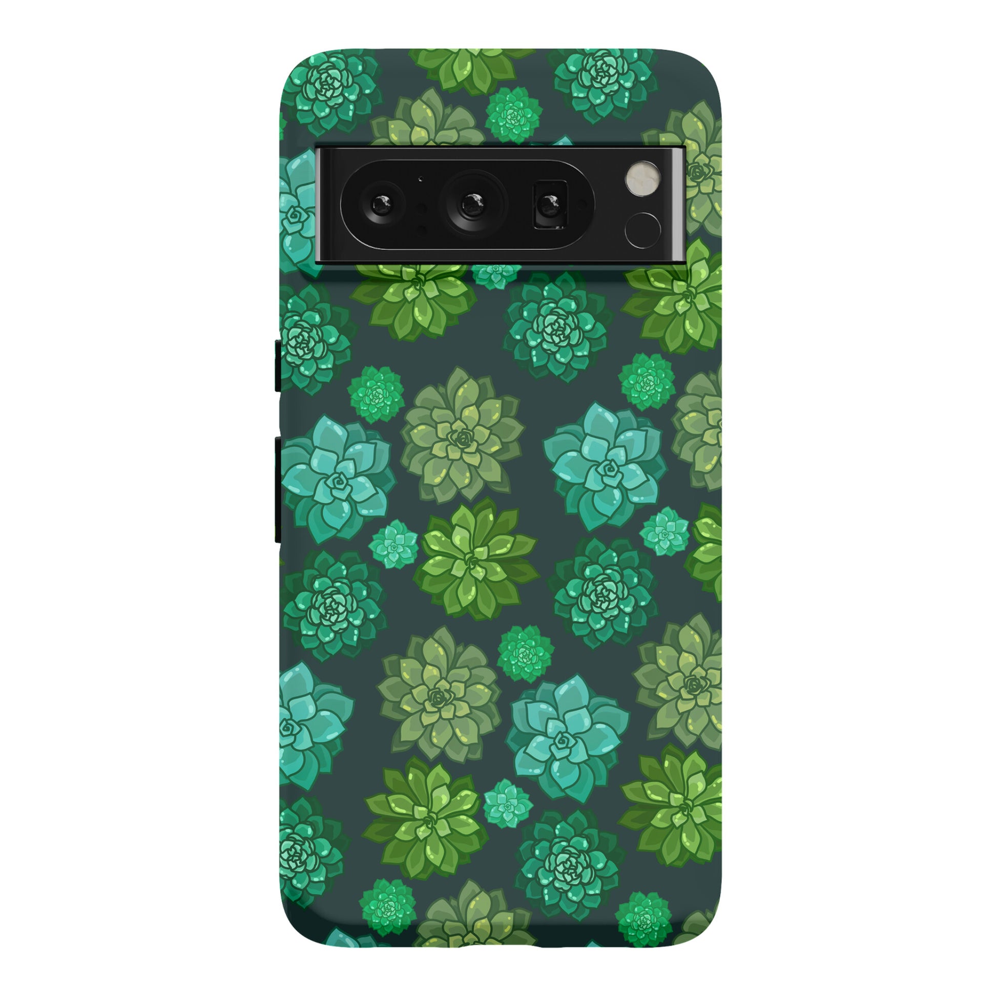 Green Succulent Pattern Phone Case