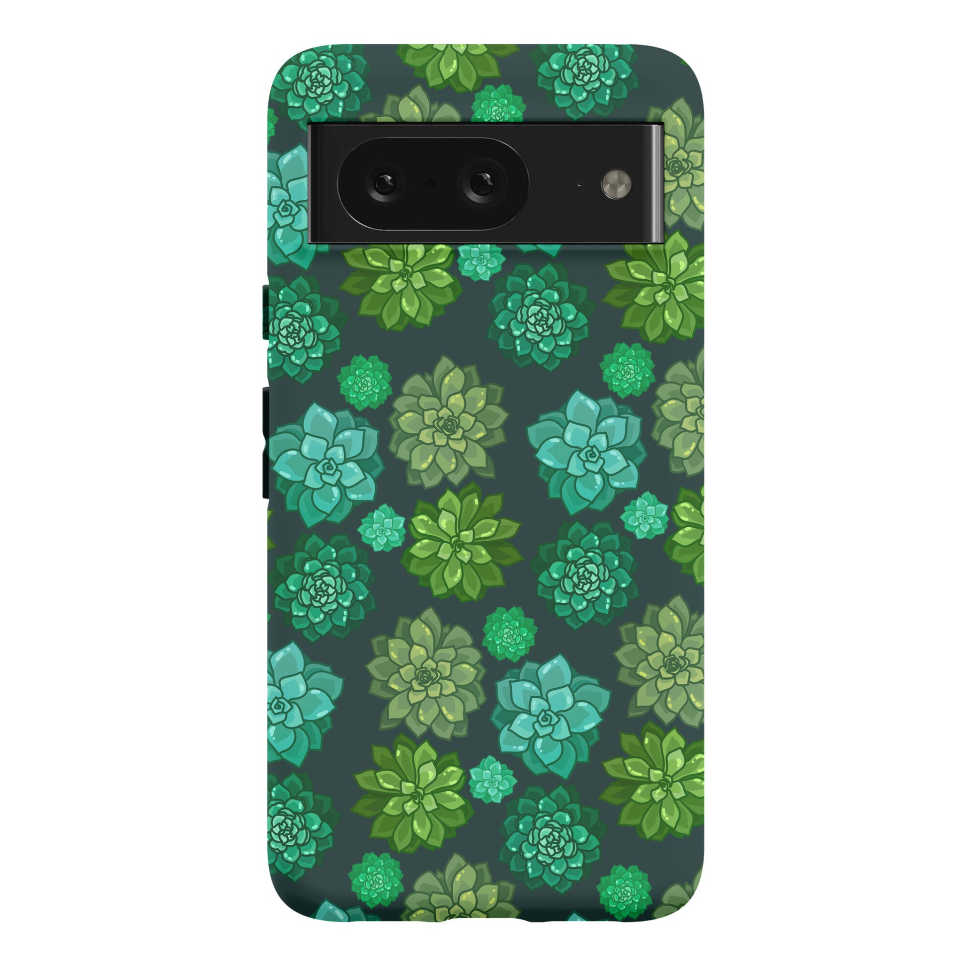 Green Succulent Pattern Phone Case