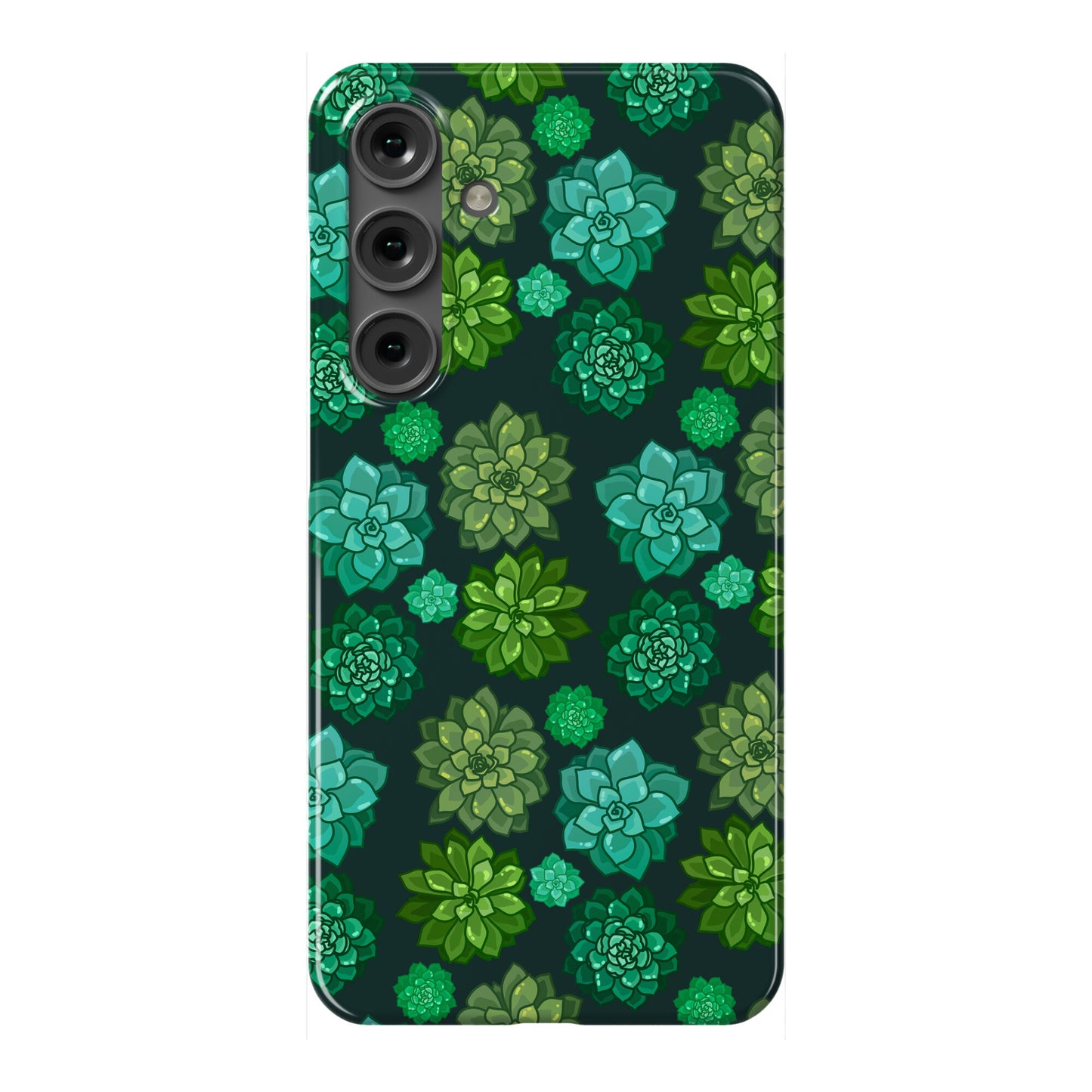 Green Succulent Pattern Phone Case