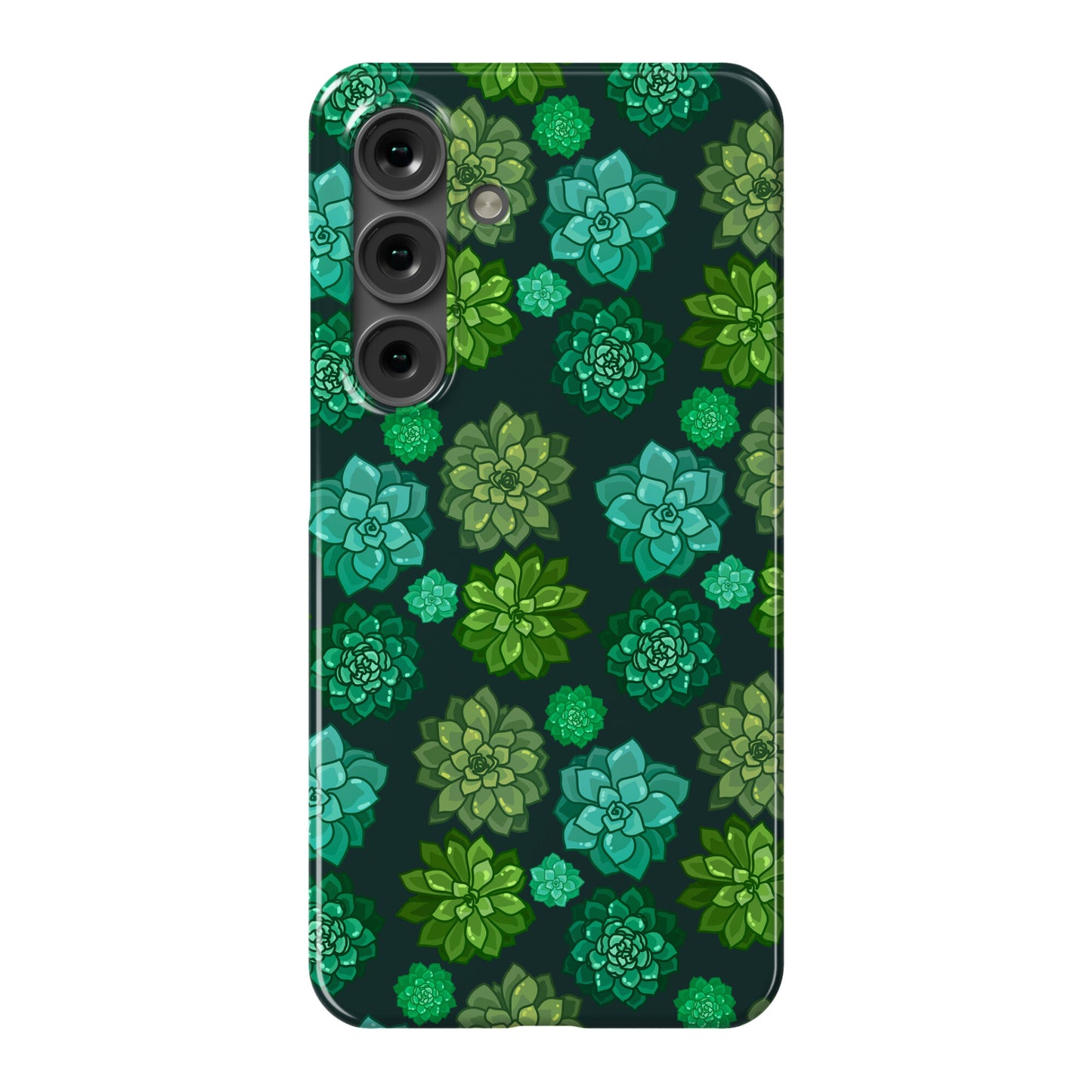 Green Succulent Pattern Phone Case