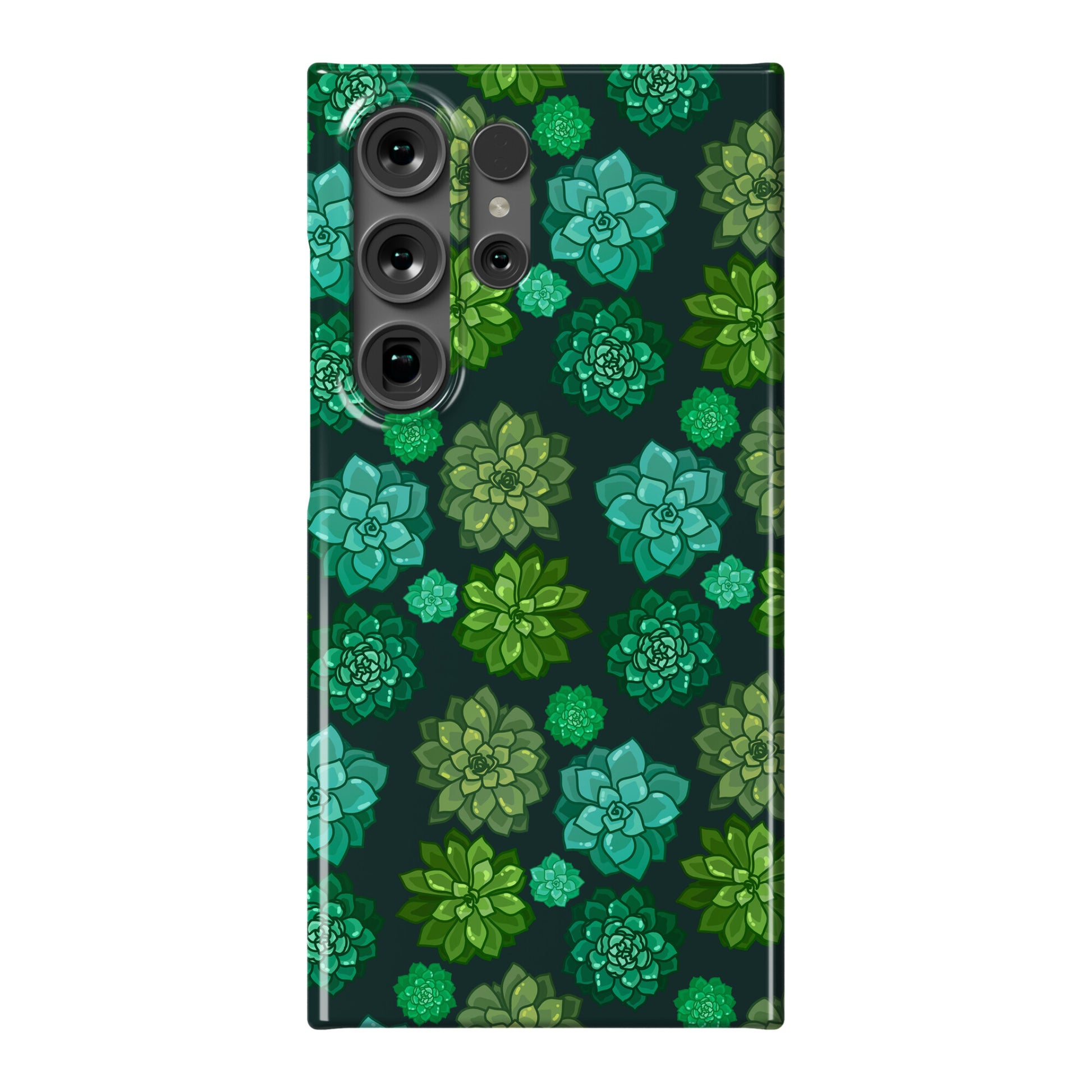 Green Succulent Pattern Phone Case