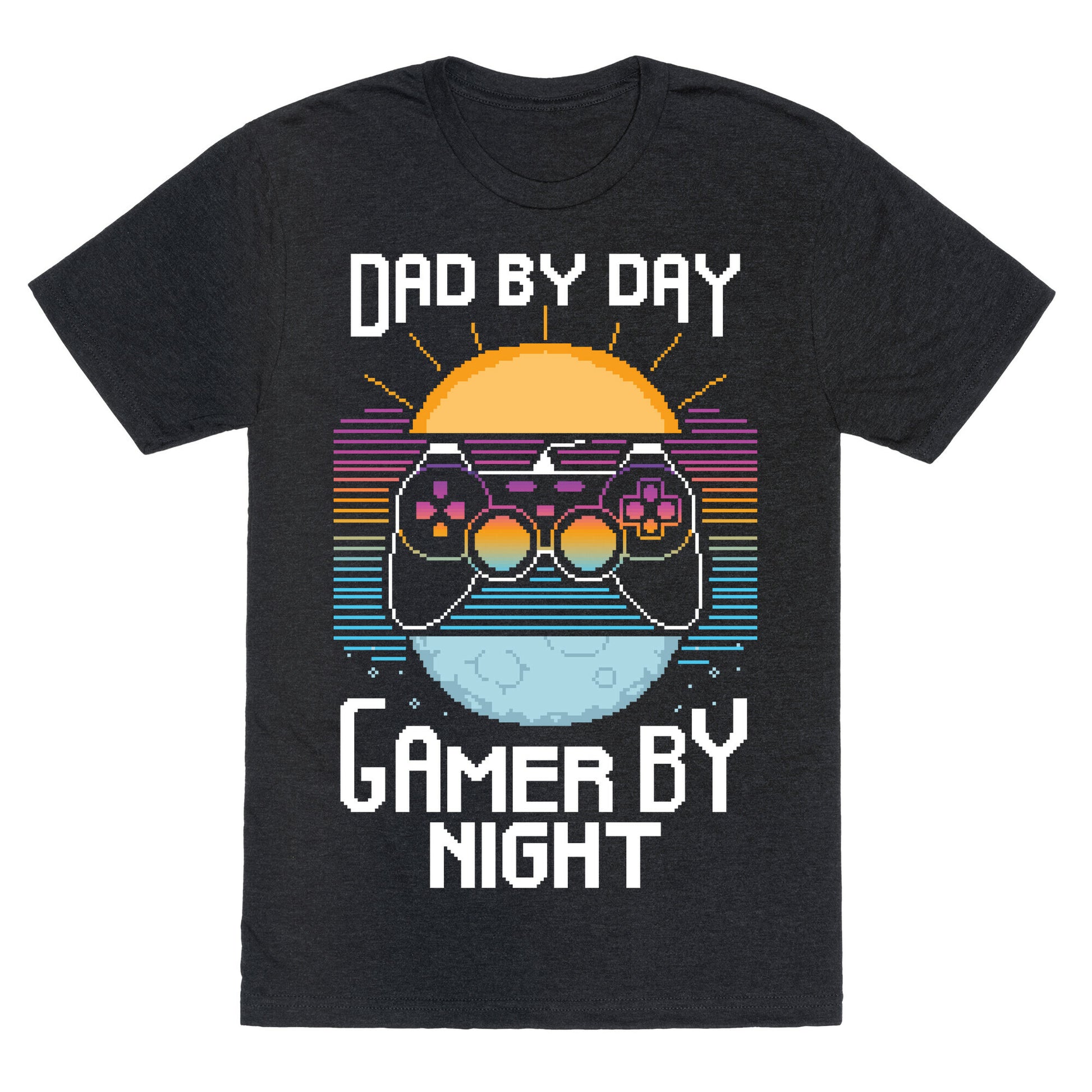 Dad By Day, Gamer By Night Unisex Triblend Tee