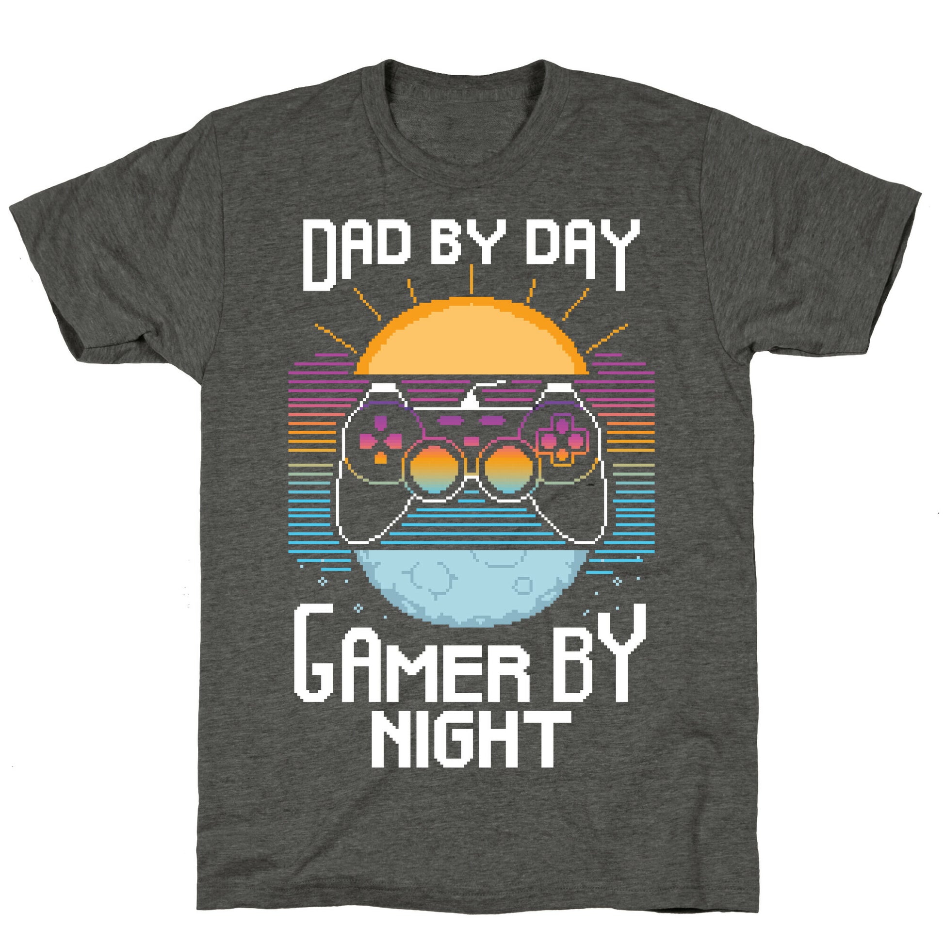 Dad By Day, Gamer By Night Unisex Triblend Tee