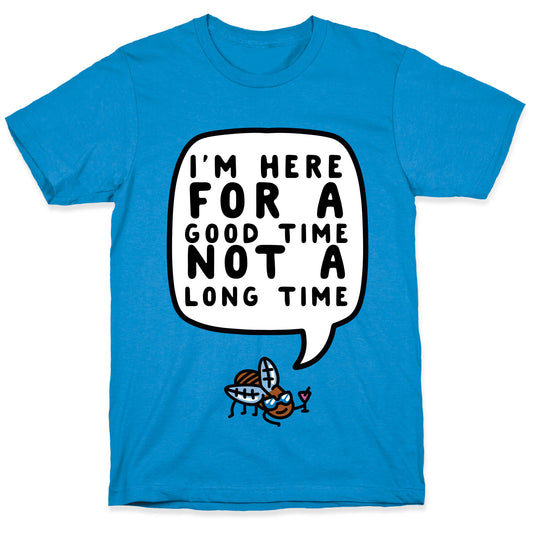 I'm Here For A Good Time, Not A Long Time (Cicada) T-Shirt
