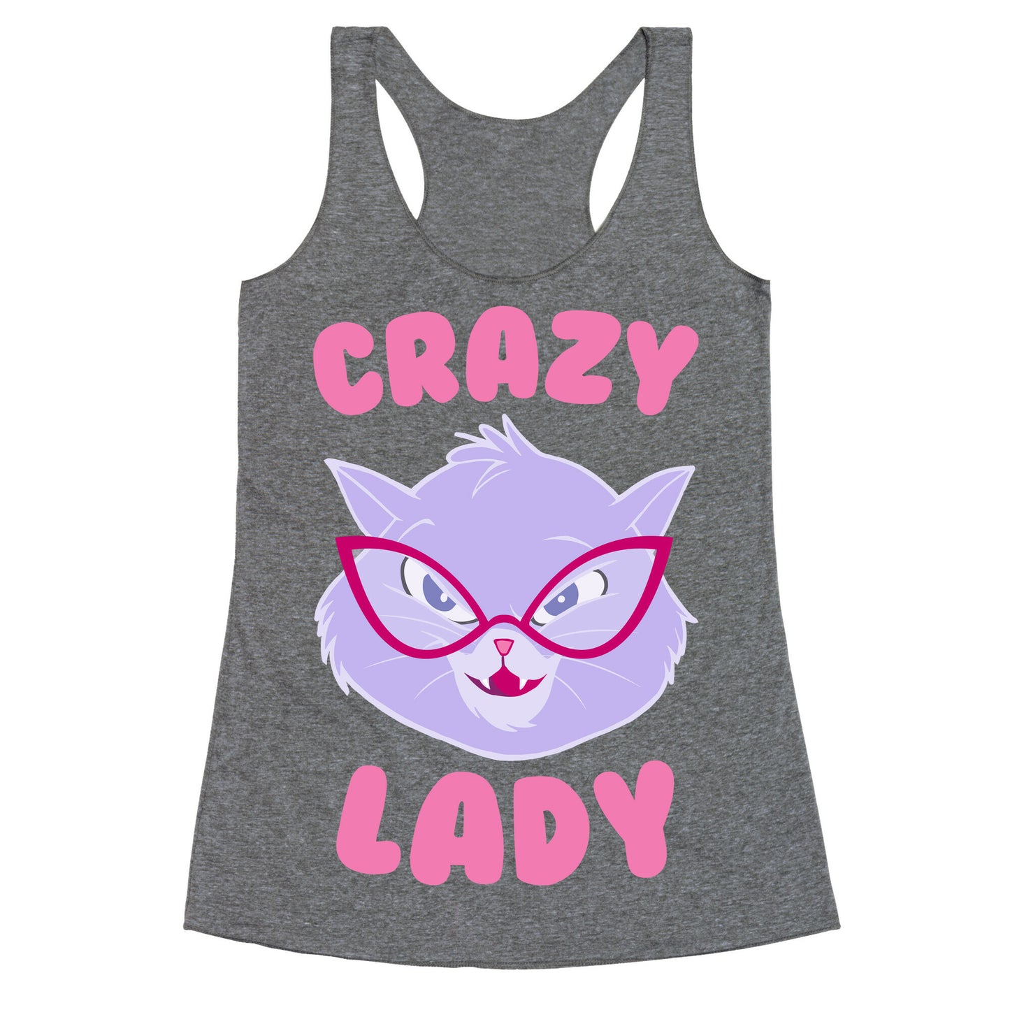 Crazy Cat Lady Racerback Tank