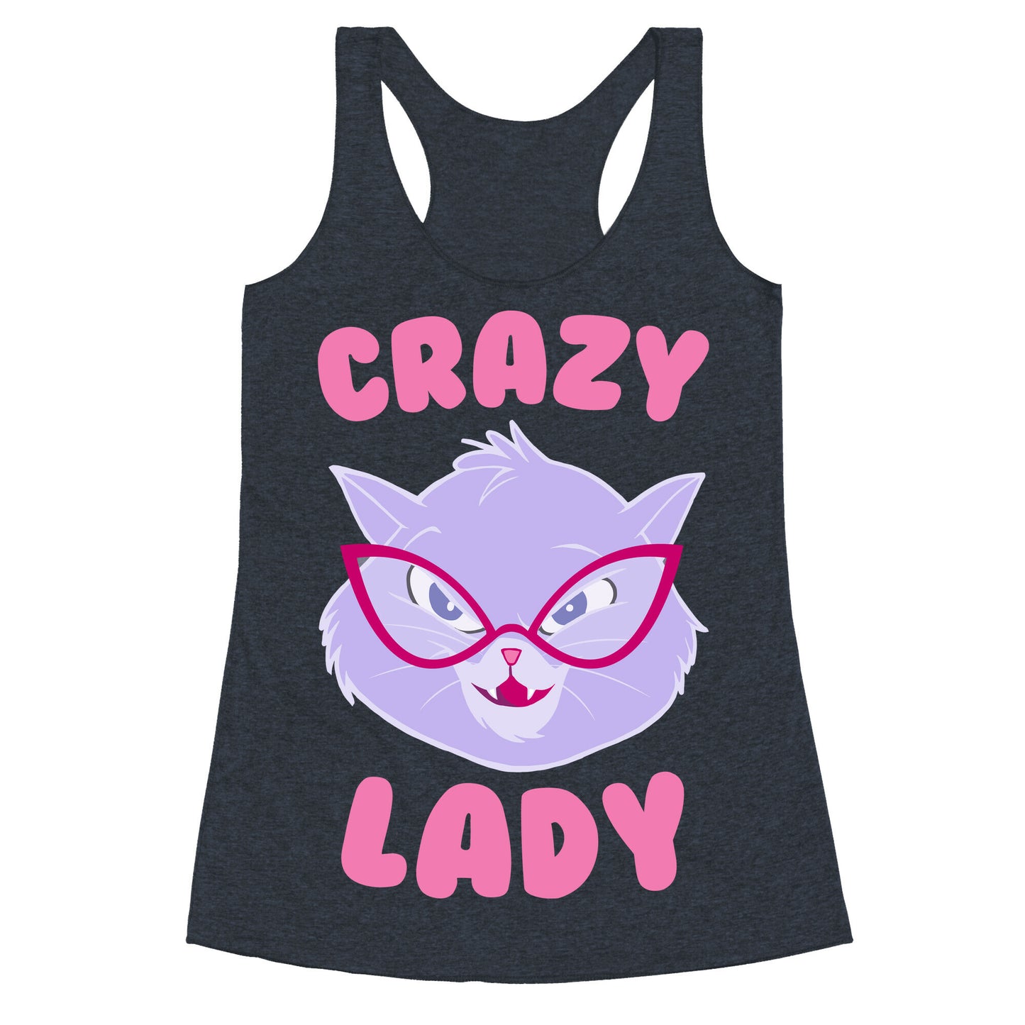 Crazy Cat Lady Racerback Tank