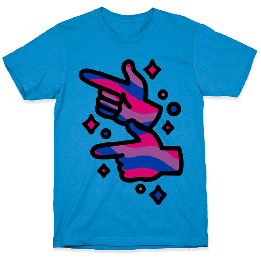 Bisexual Pride Finger Guns T-Shirt