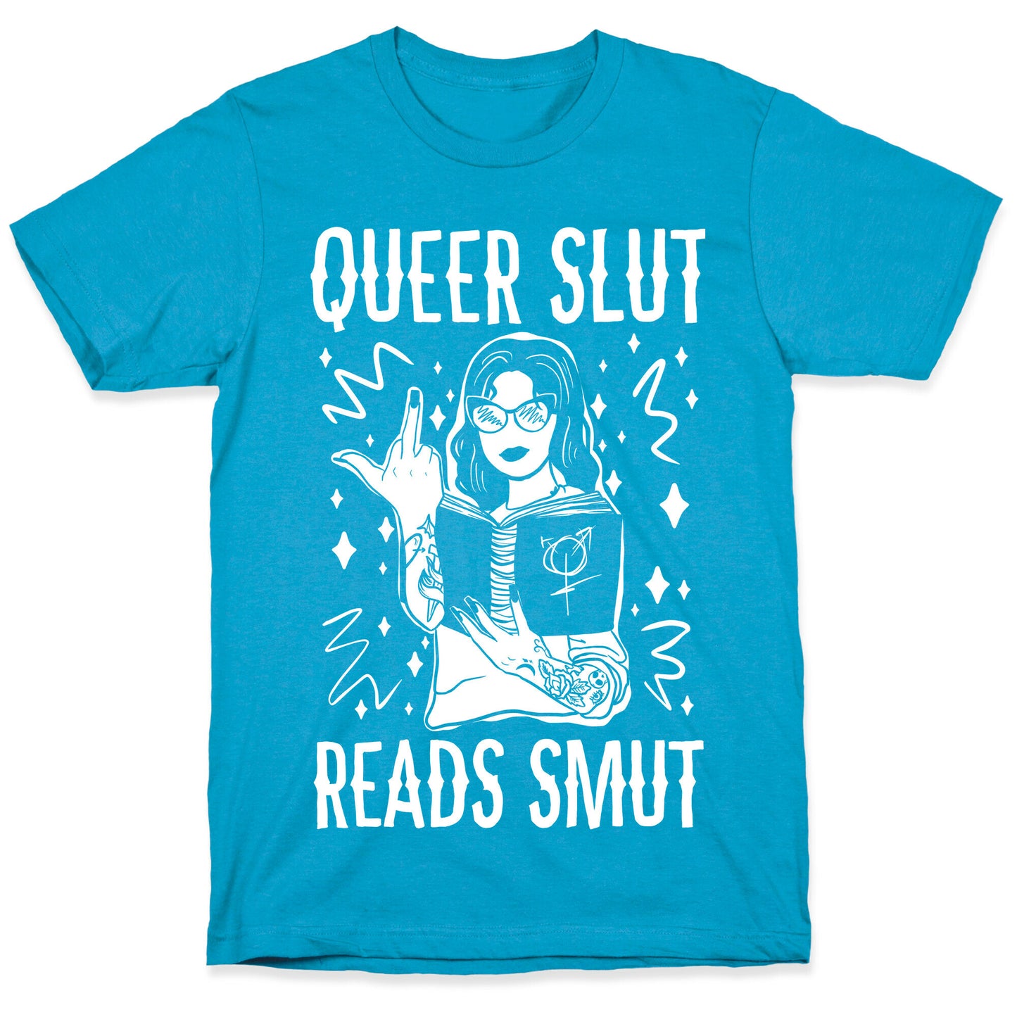 Queer Slut Reads Smut Unisex Triblend Tee