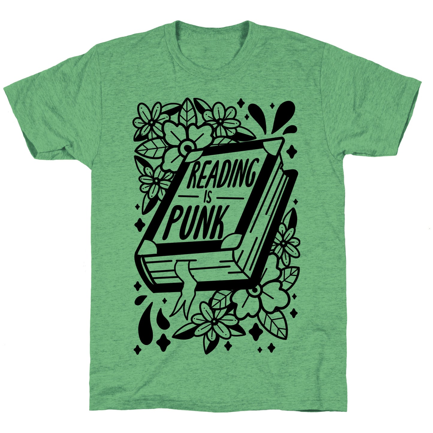 Reading Is Punk Book Unisex Triblend Tee