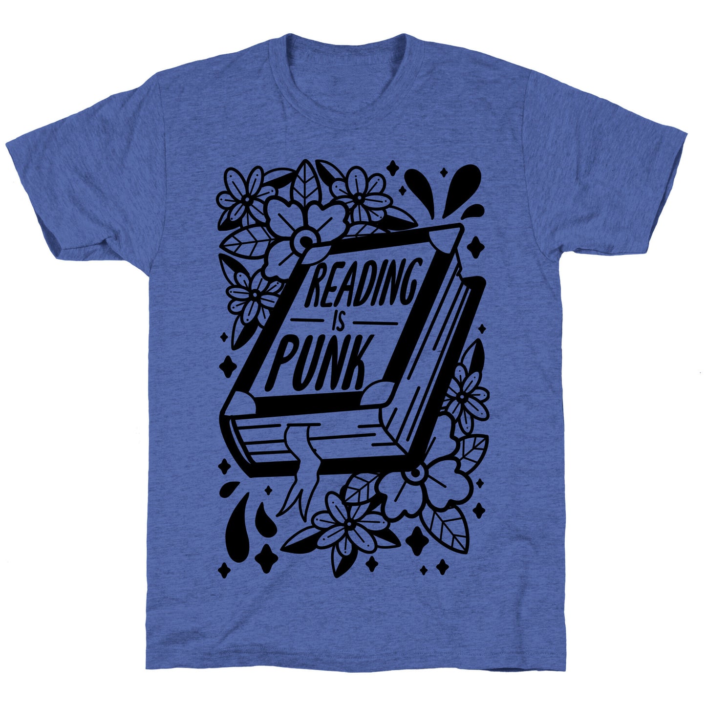 Reading Is Punk Book Unisex Triblend Tee