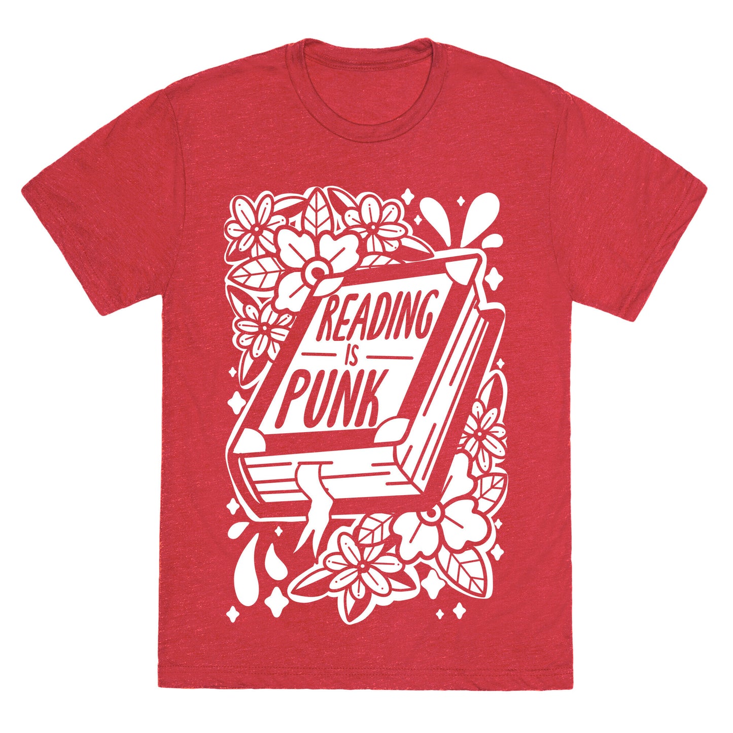 Reading Is Punk Book Unisex Triblend Tee