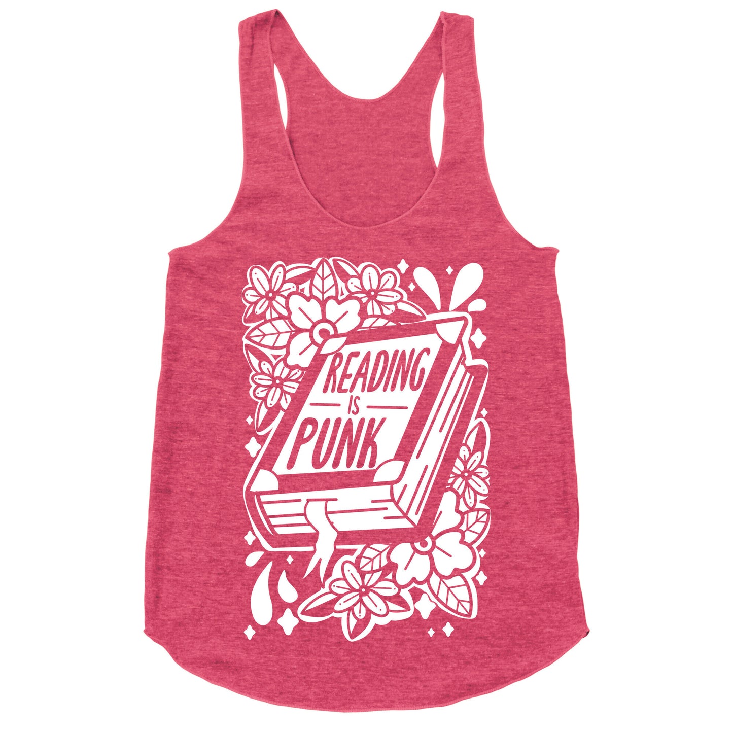 Reading Is Punk Book Racerback Tank