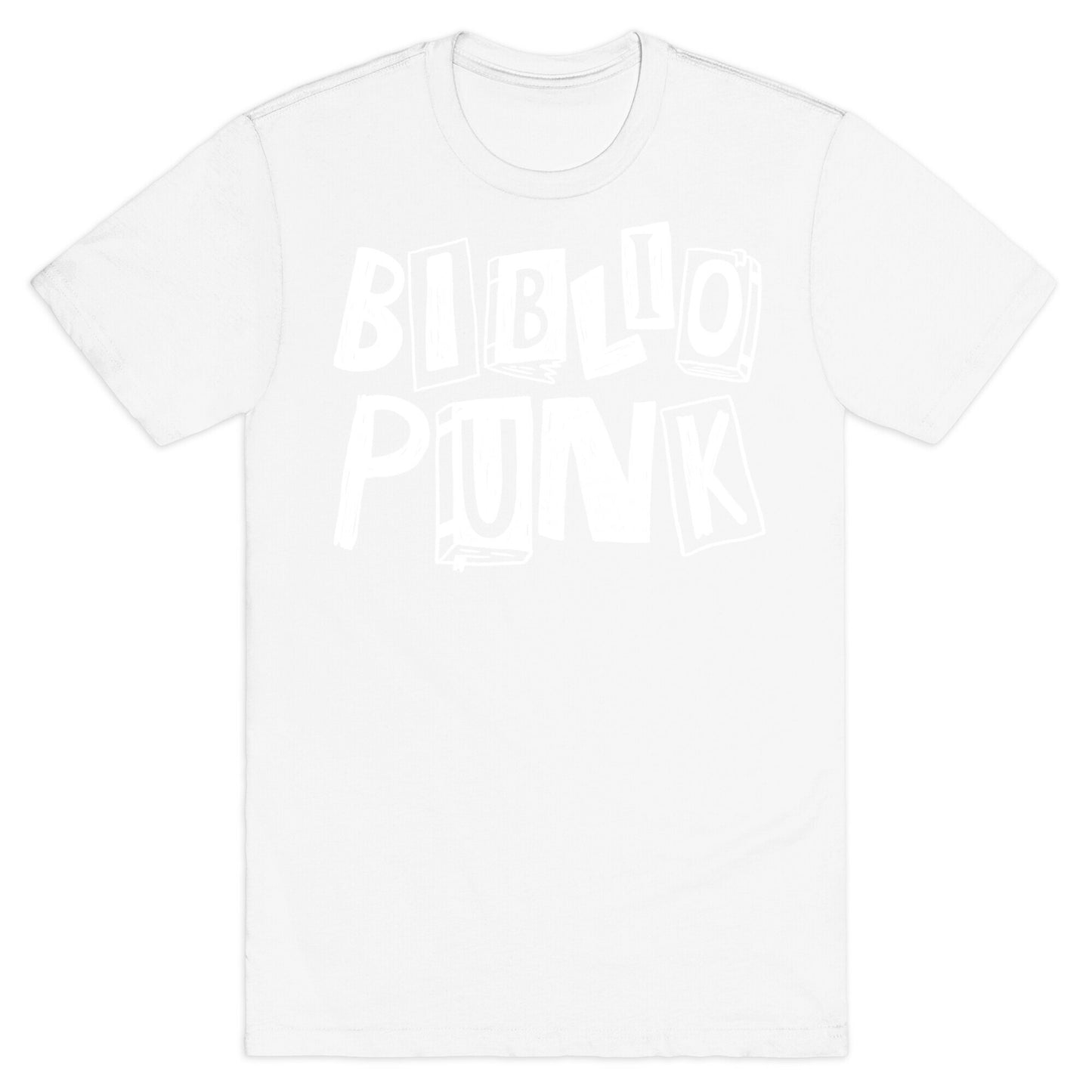 Bibliopunk Text T-Shirt