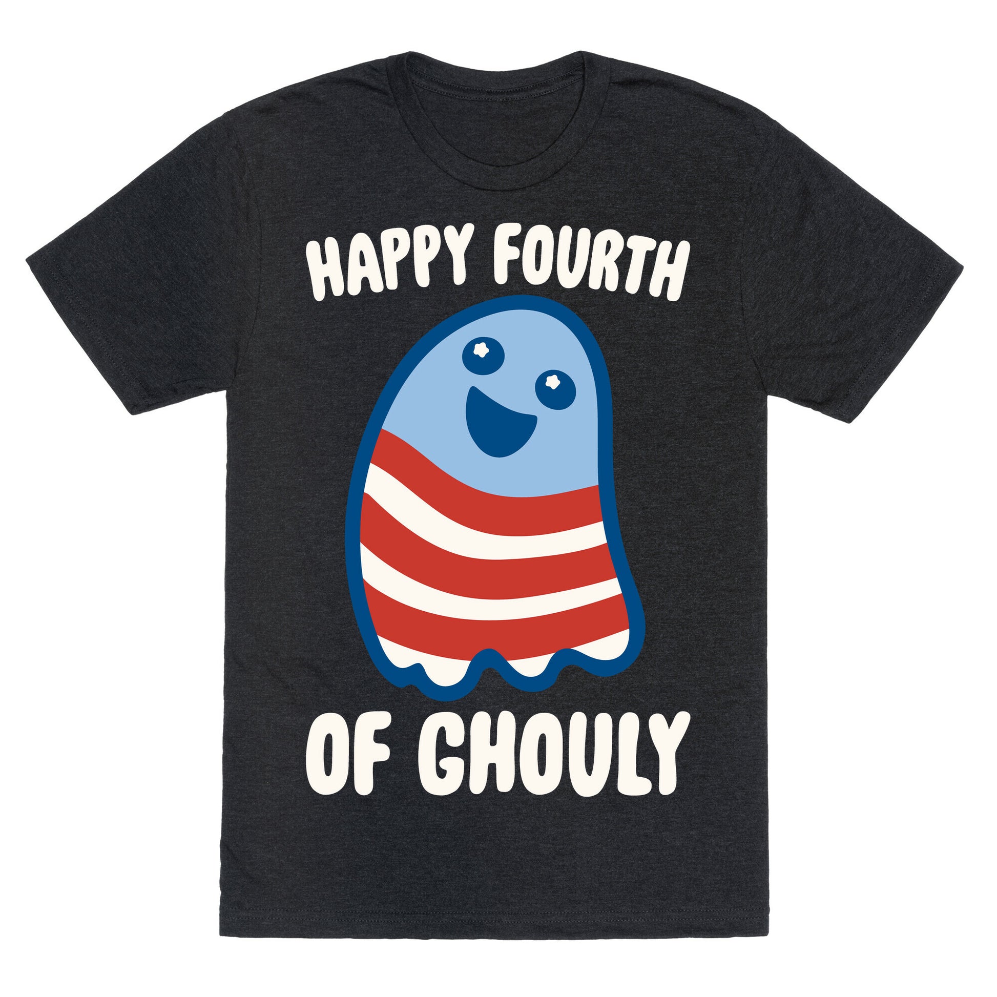 Happy Fourth of Ghouly White Print Unisex Triblend Tee