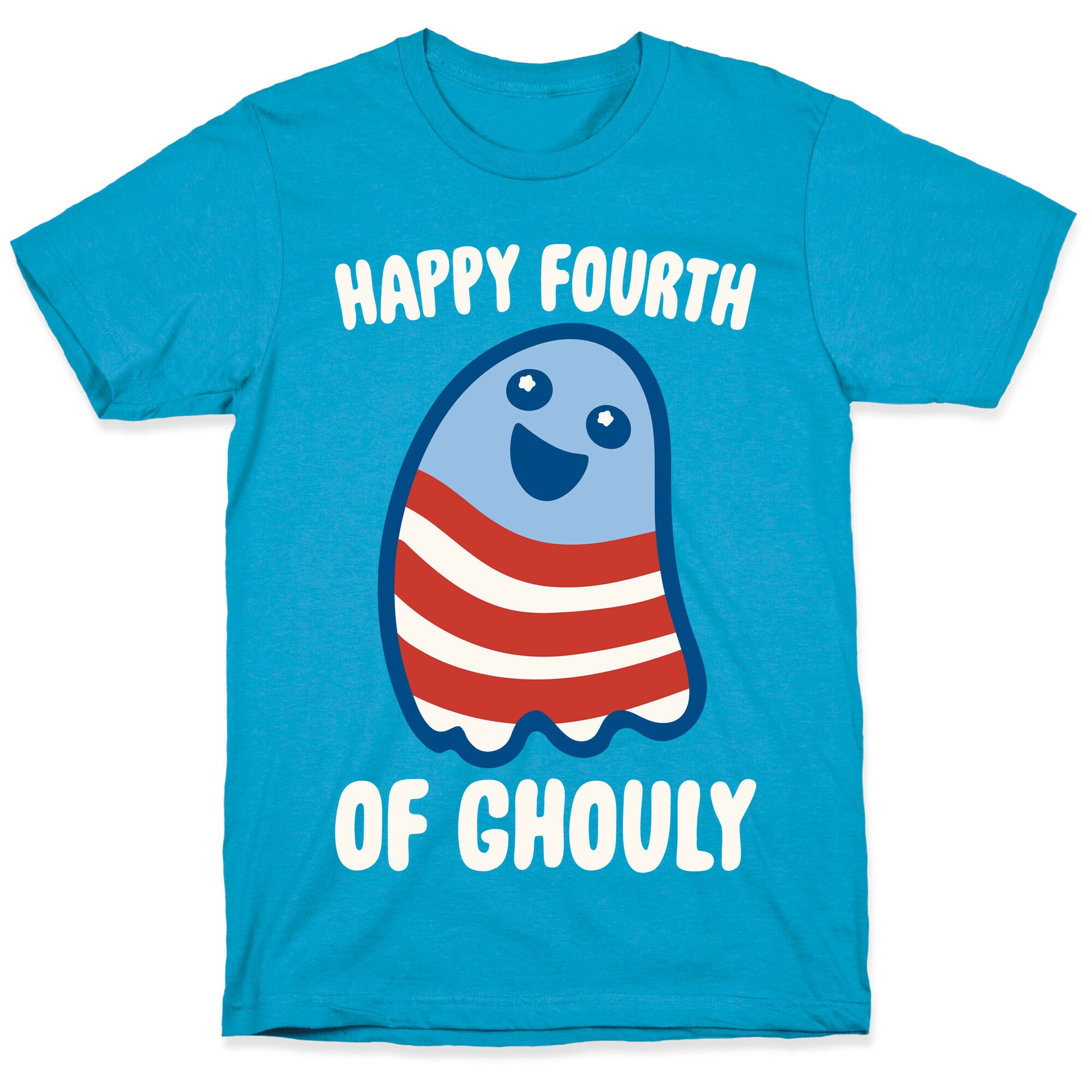 Happy Fourth of Ghouly White Print Unisex Triblend Tee