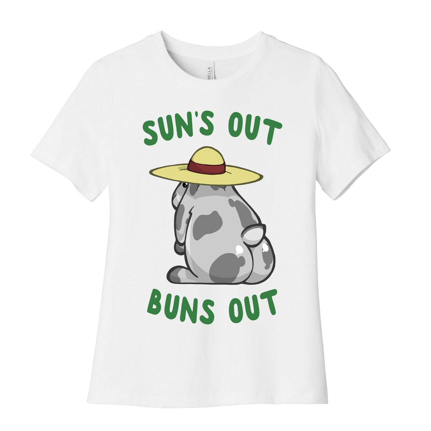 Sun's Out Buns Out Bunny Women's Cotton Tee
