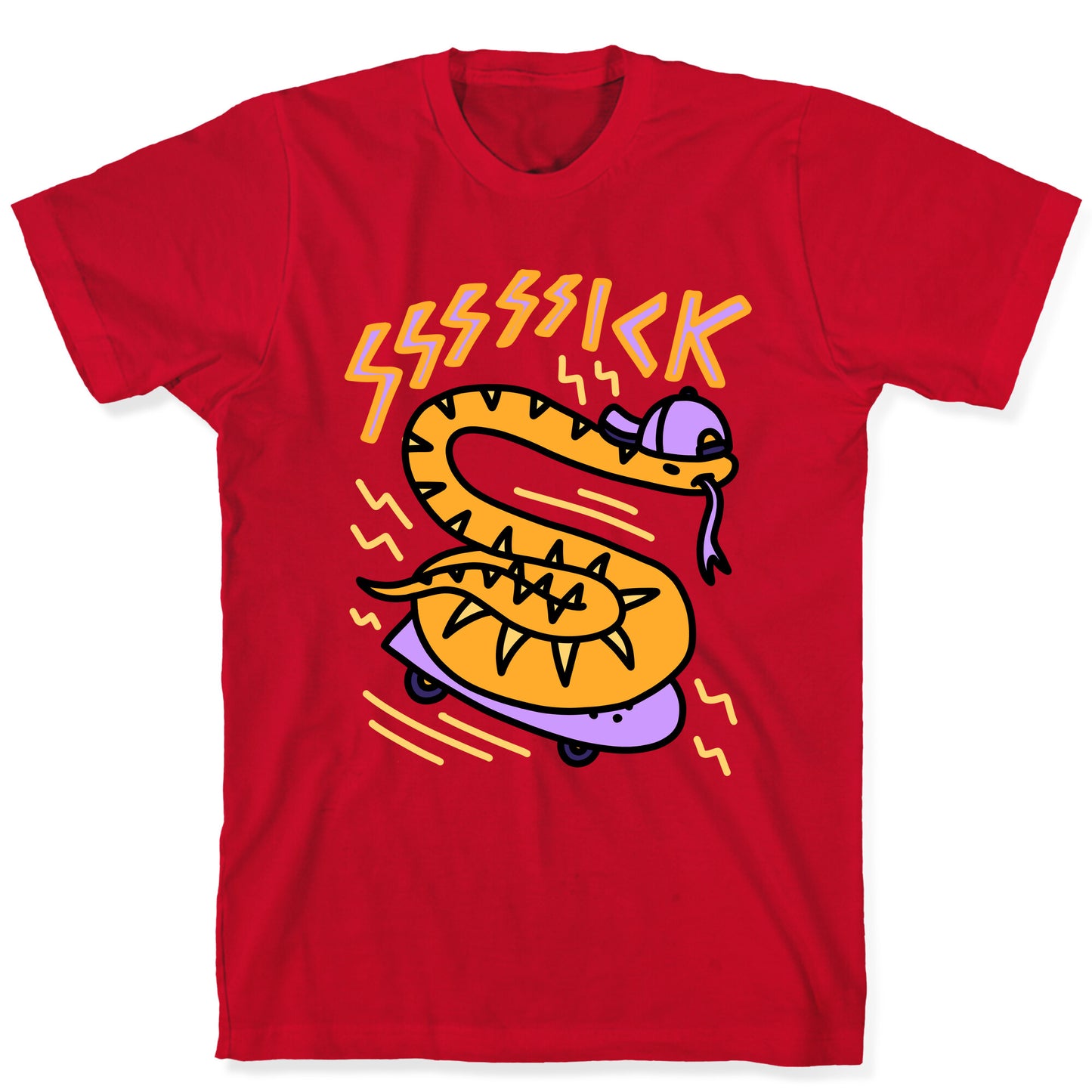 Sssssick Skating Snake T-Shirt