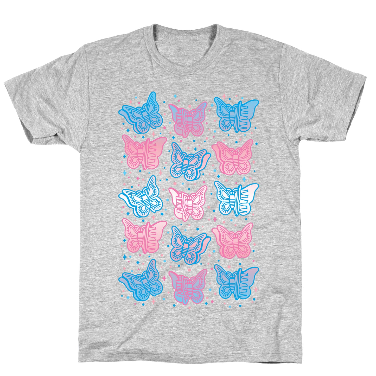 Butterfly Clips Trans Pride T-Shirt