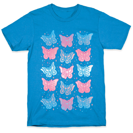Butterfly Clips Trans Pride T-Shirt