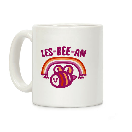 Lesbeean Lesbian Pride Bee Parody Coffee Mug