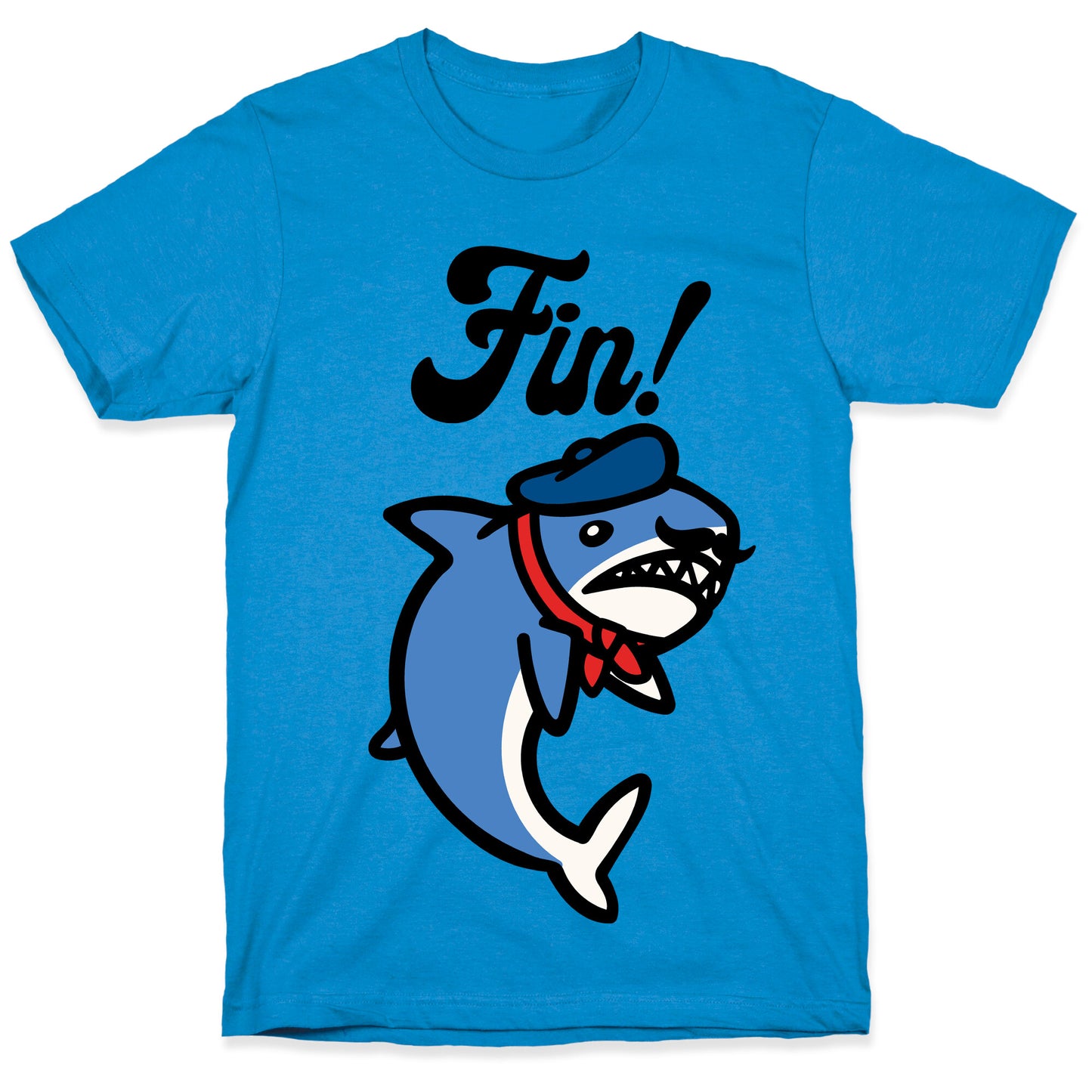 Fin French Shark Parody T-Shirt