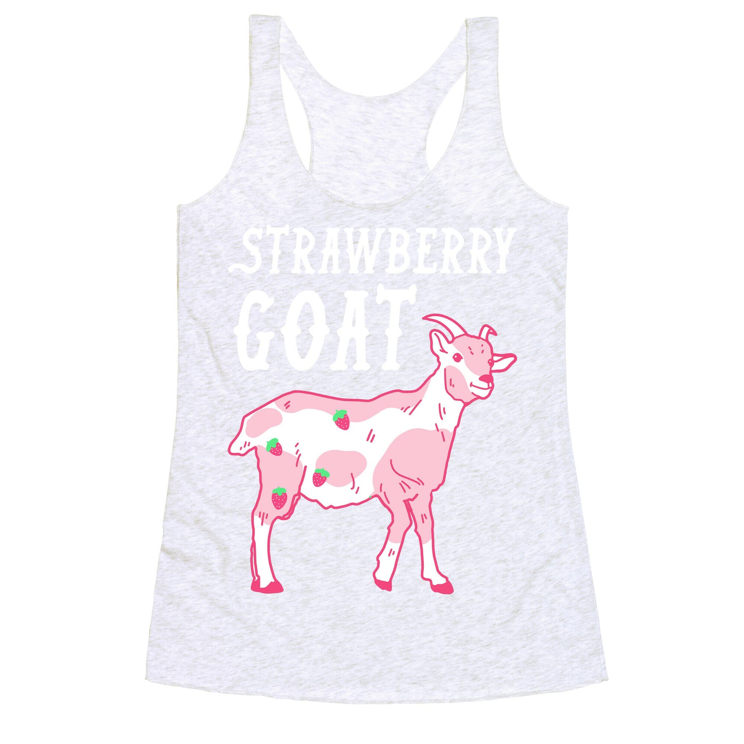 Strawberry Goat Racerback Tank