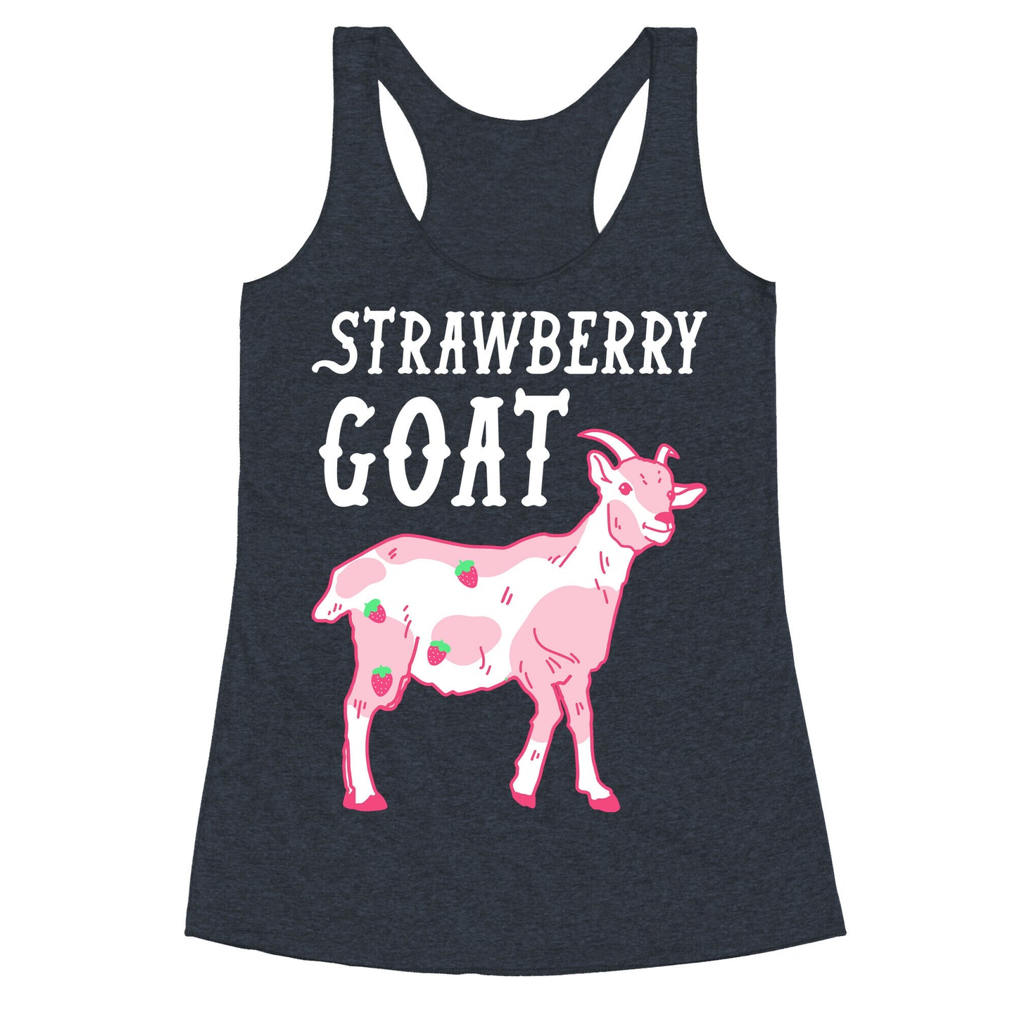 Strawberry Goat Racerback Tank